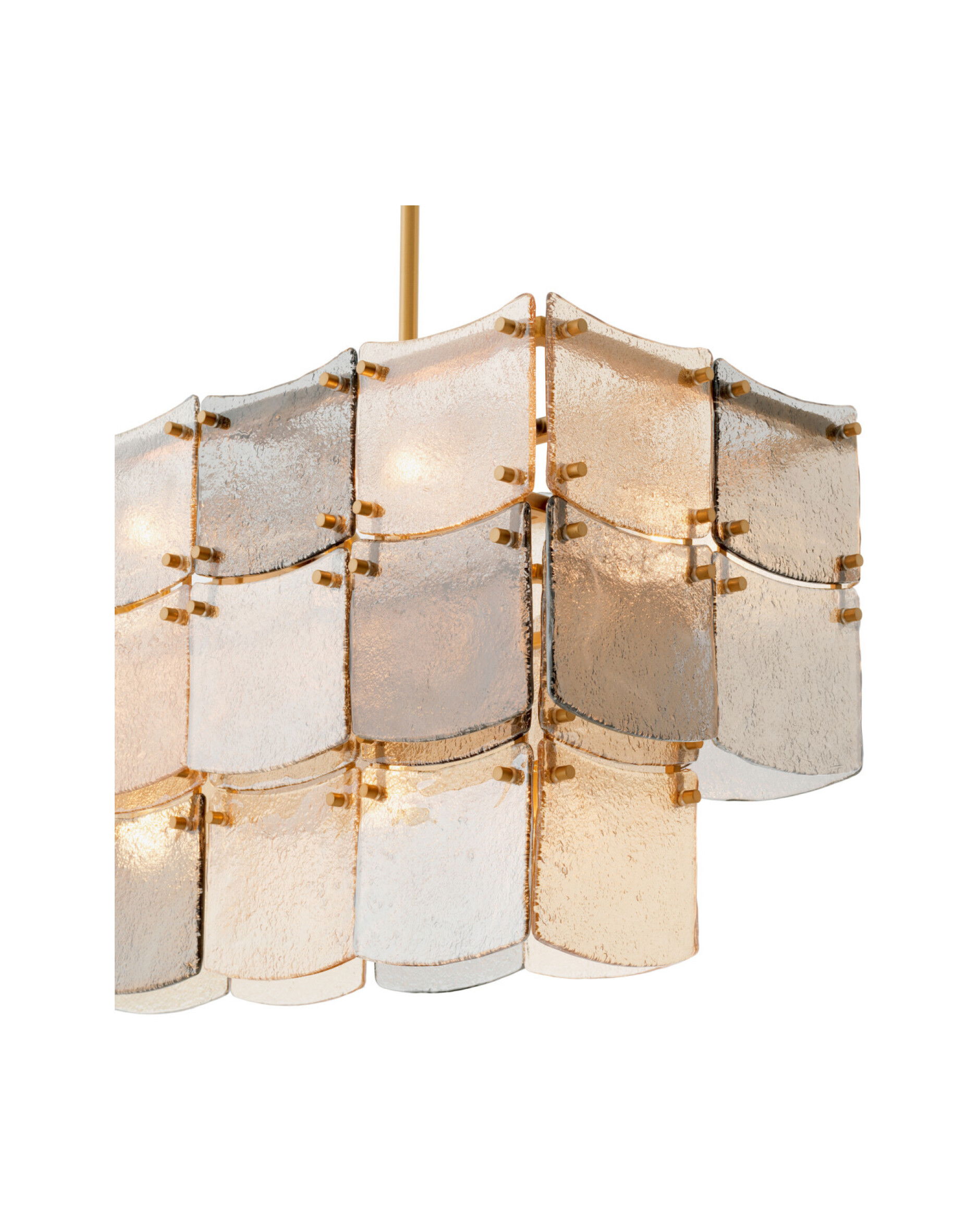 Laurent plafondlamp antiek messing