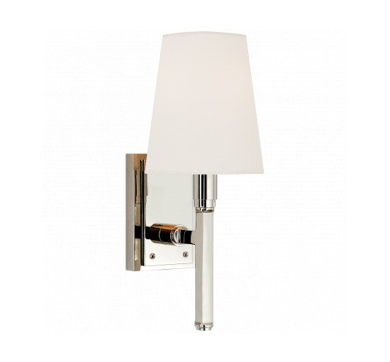 null - Watson Small Tail Sconce Polished Nickel