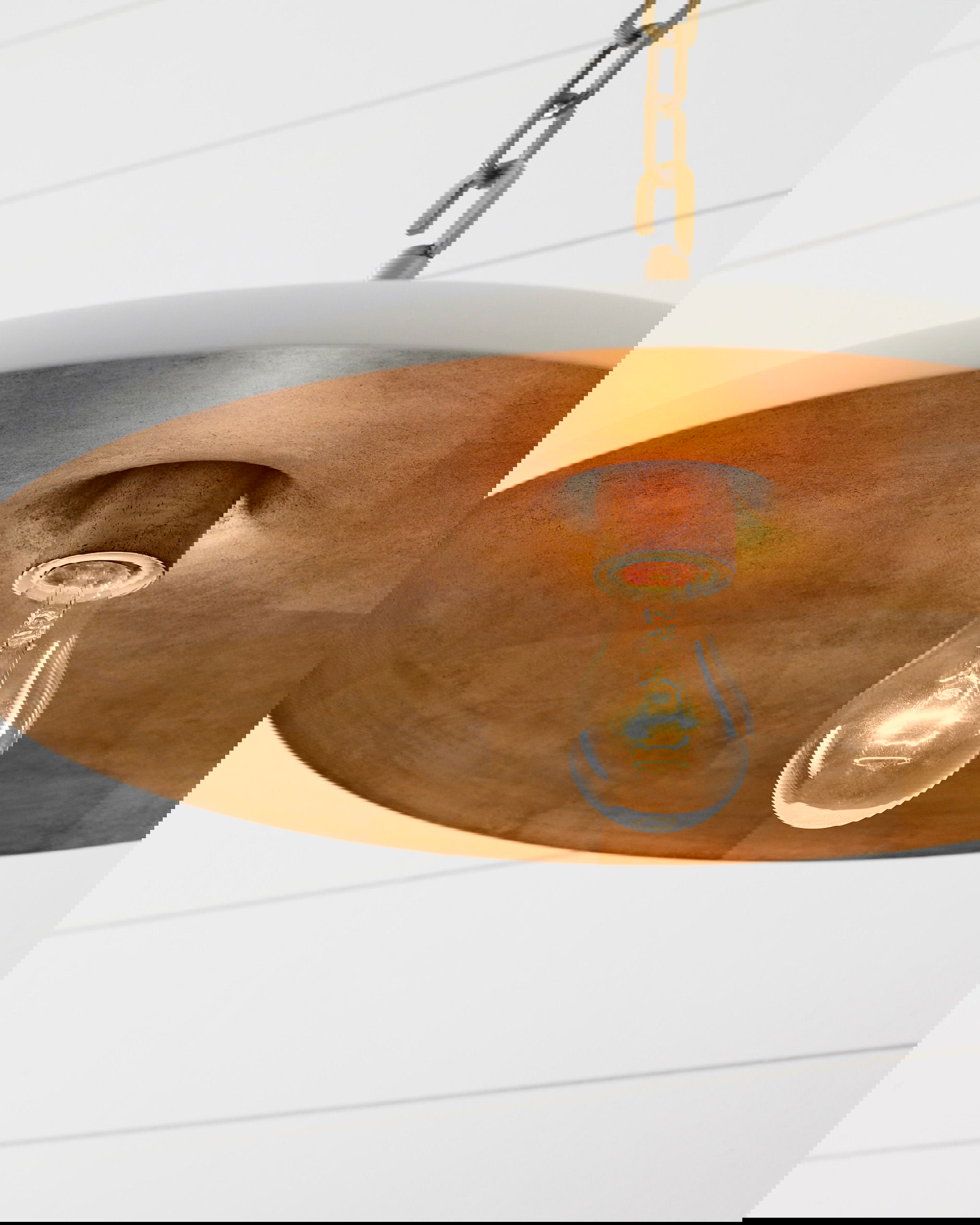 Piatto takpendel antik mässing M