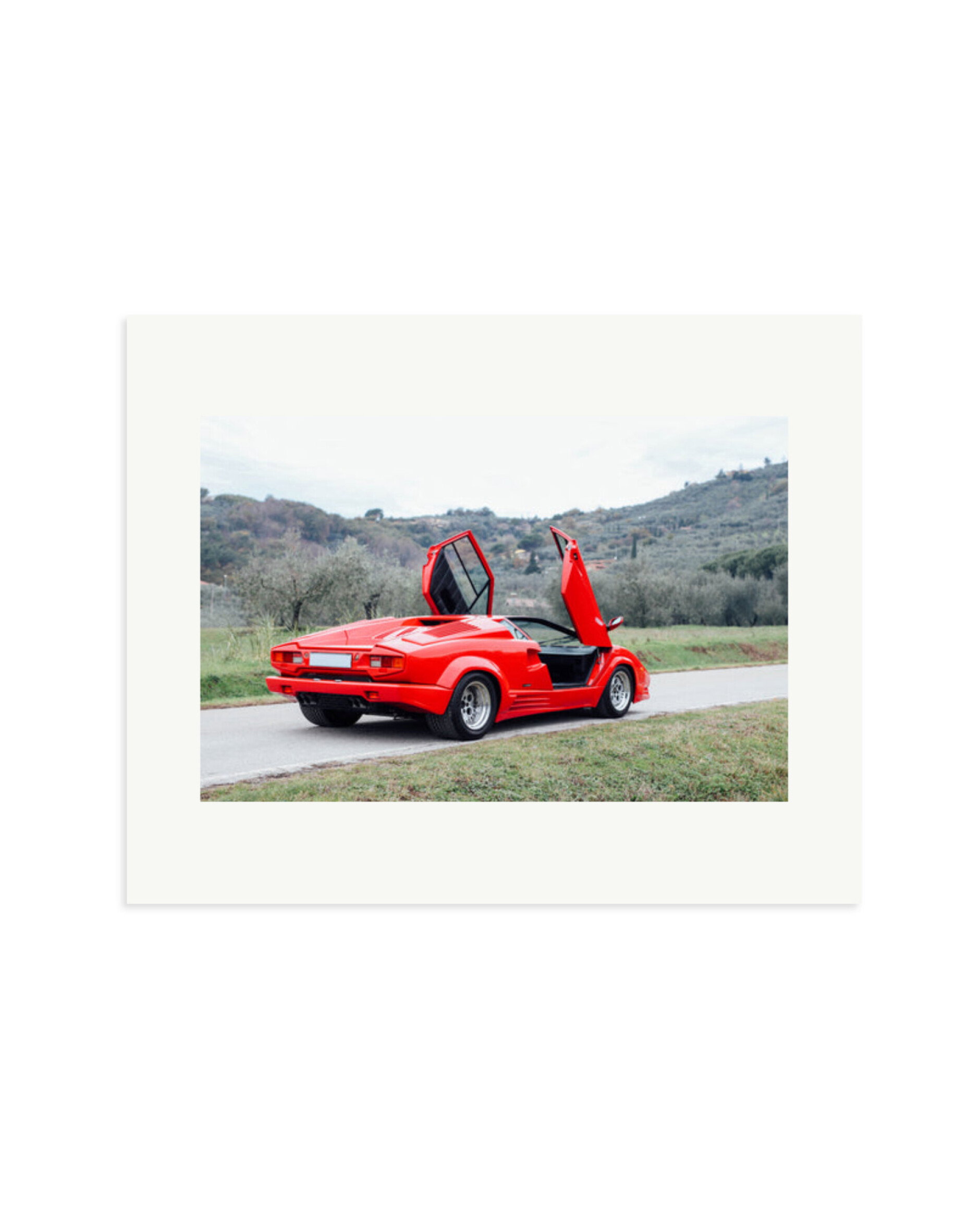 1988 Lamborghini Print Only / Medium