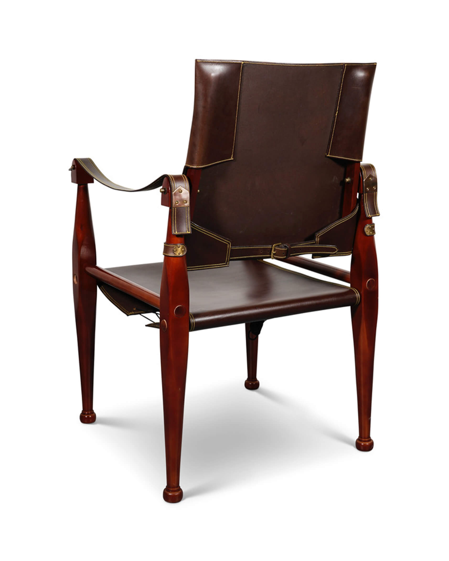 Bridle stol läder brun