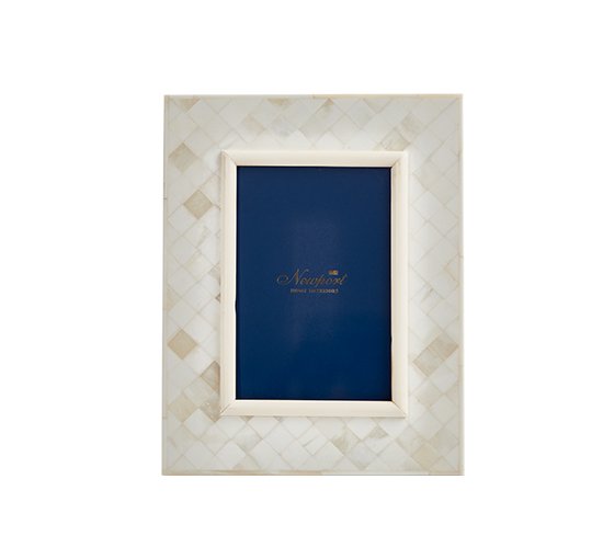 Mother of Pearl Photo Frame 4x6 Picture Frame Blue and White Frame