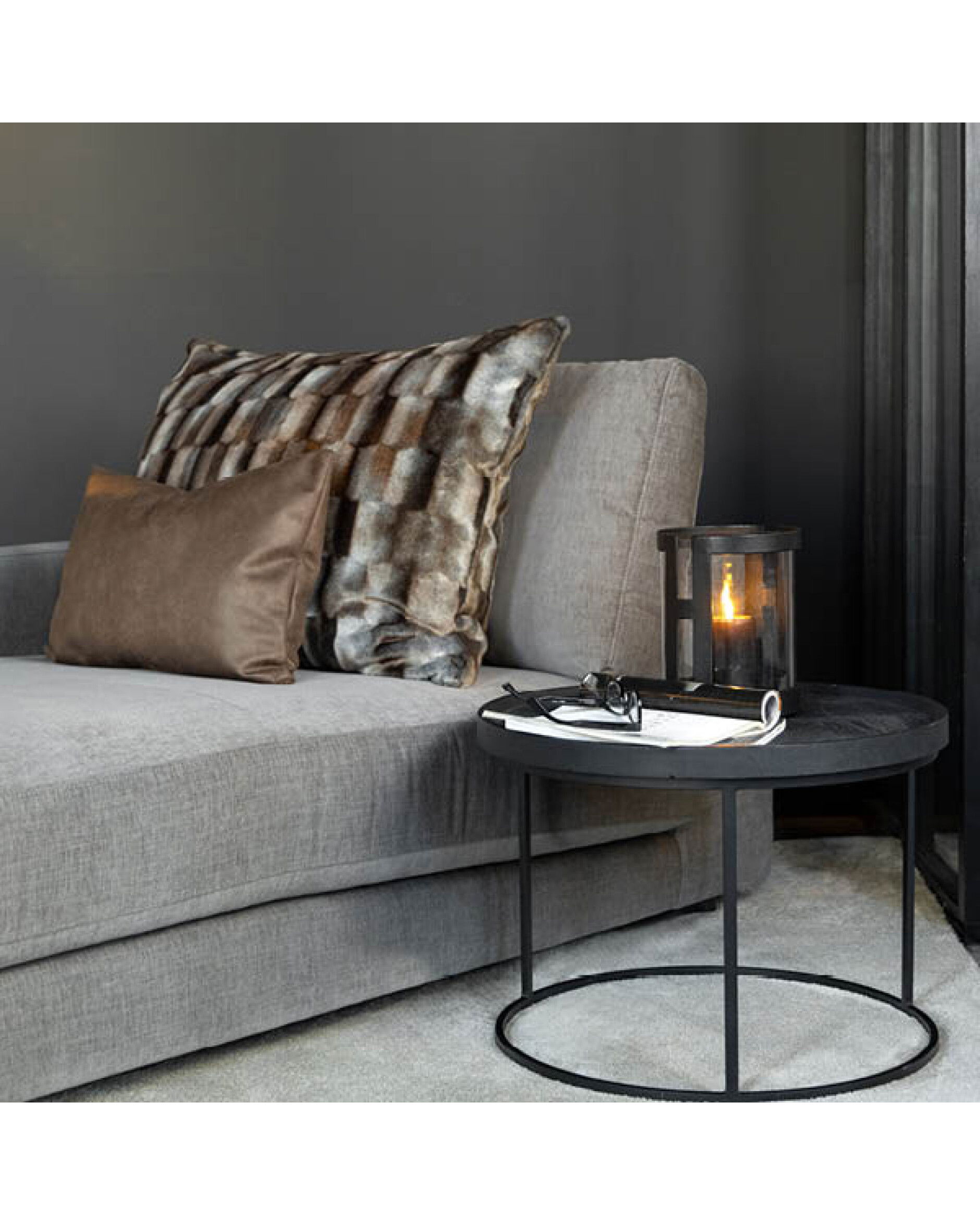 Reno Chaise Longue Hailey Taupe Right