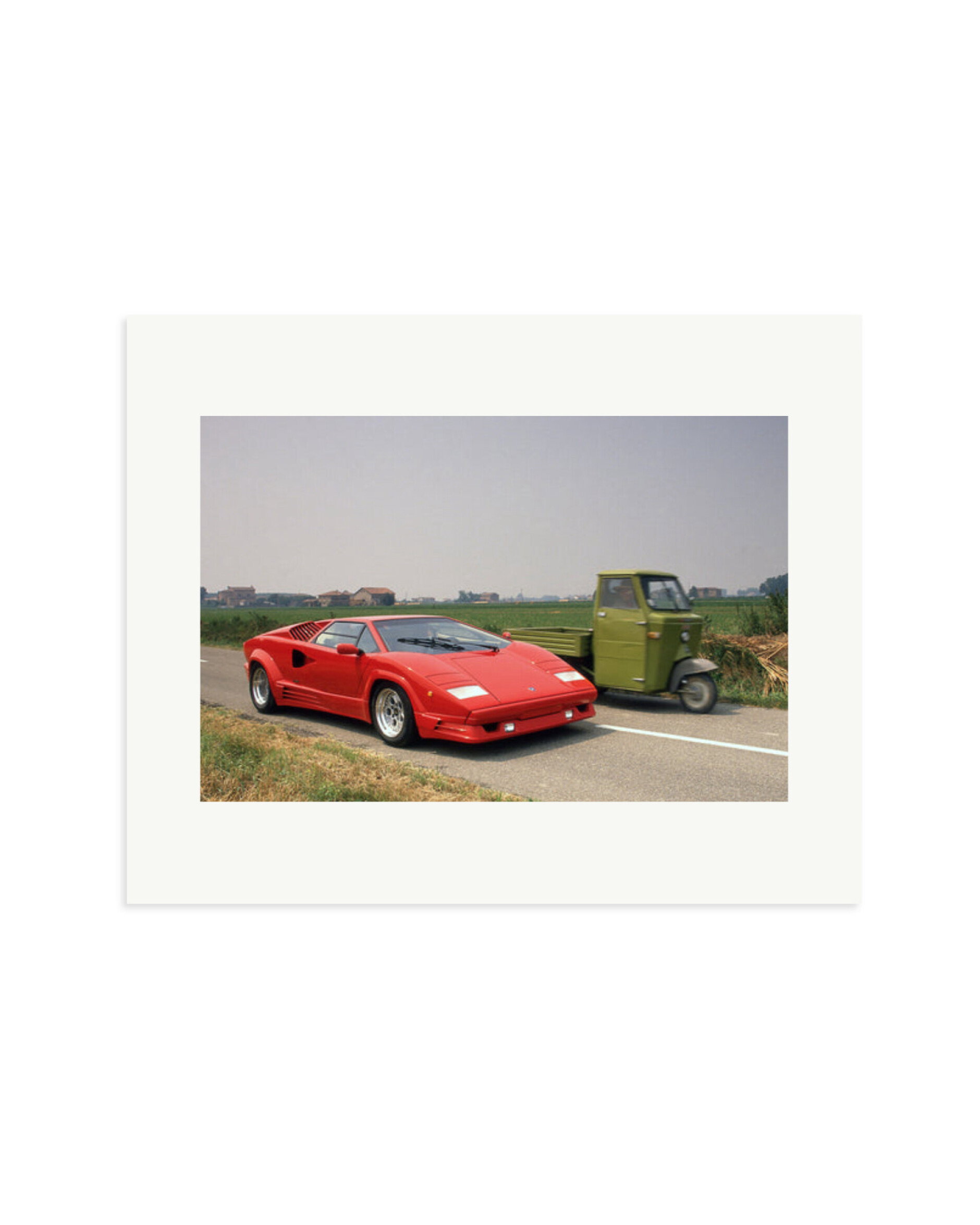Lamborghini in Italy Print Only / Medium