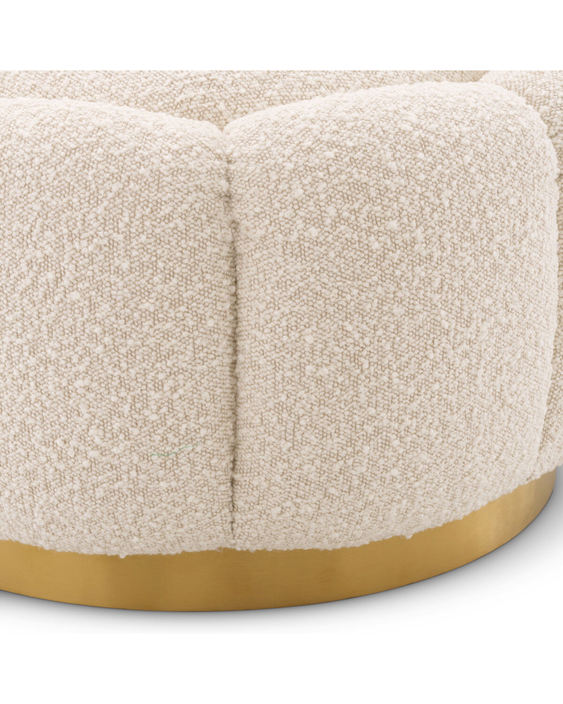 Inger fotpall bouclé cream