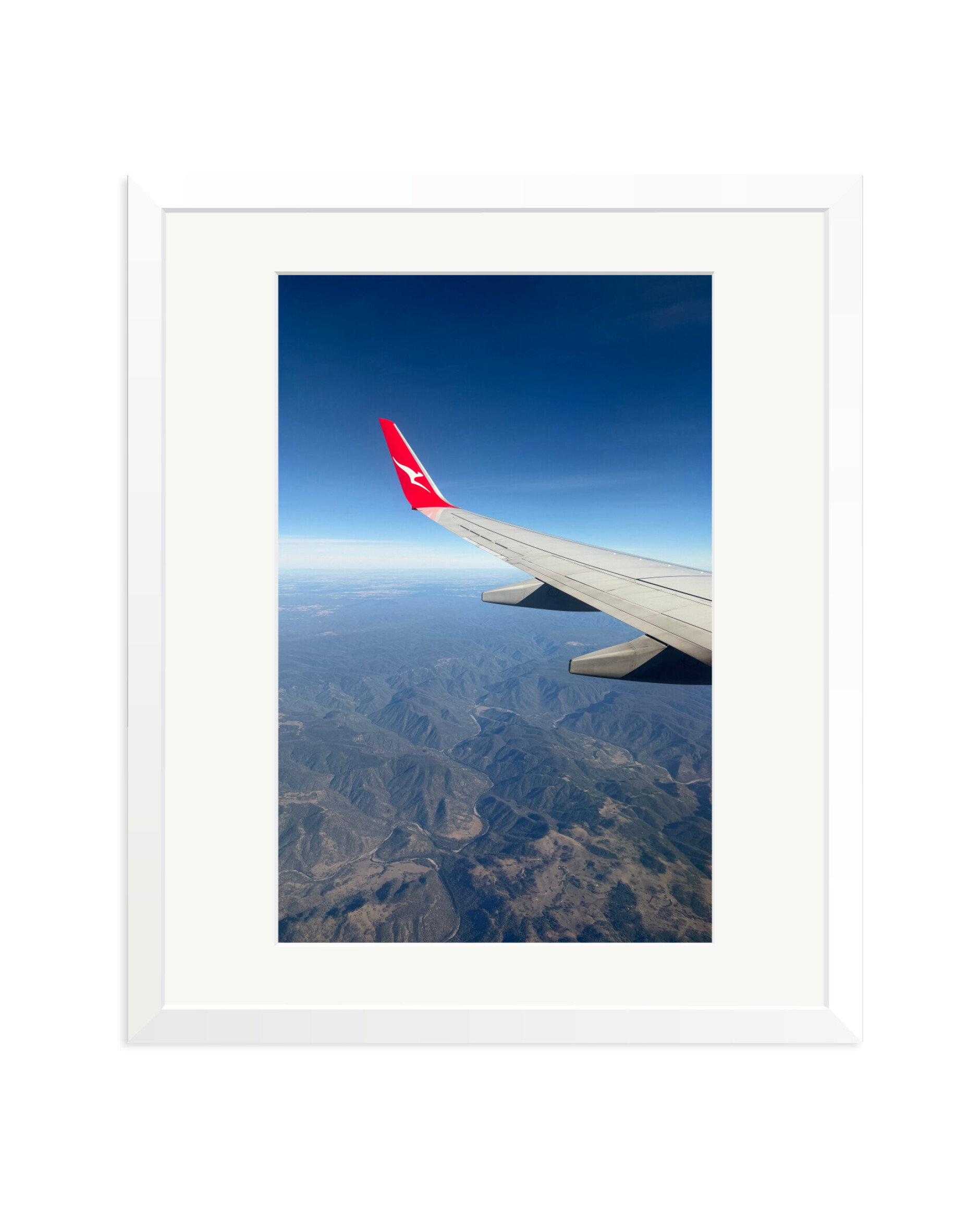 Flying into Melbourne White / Large