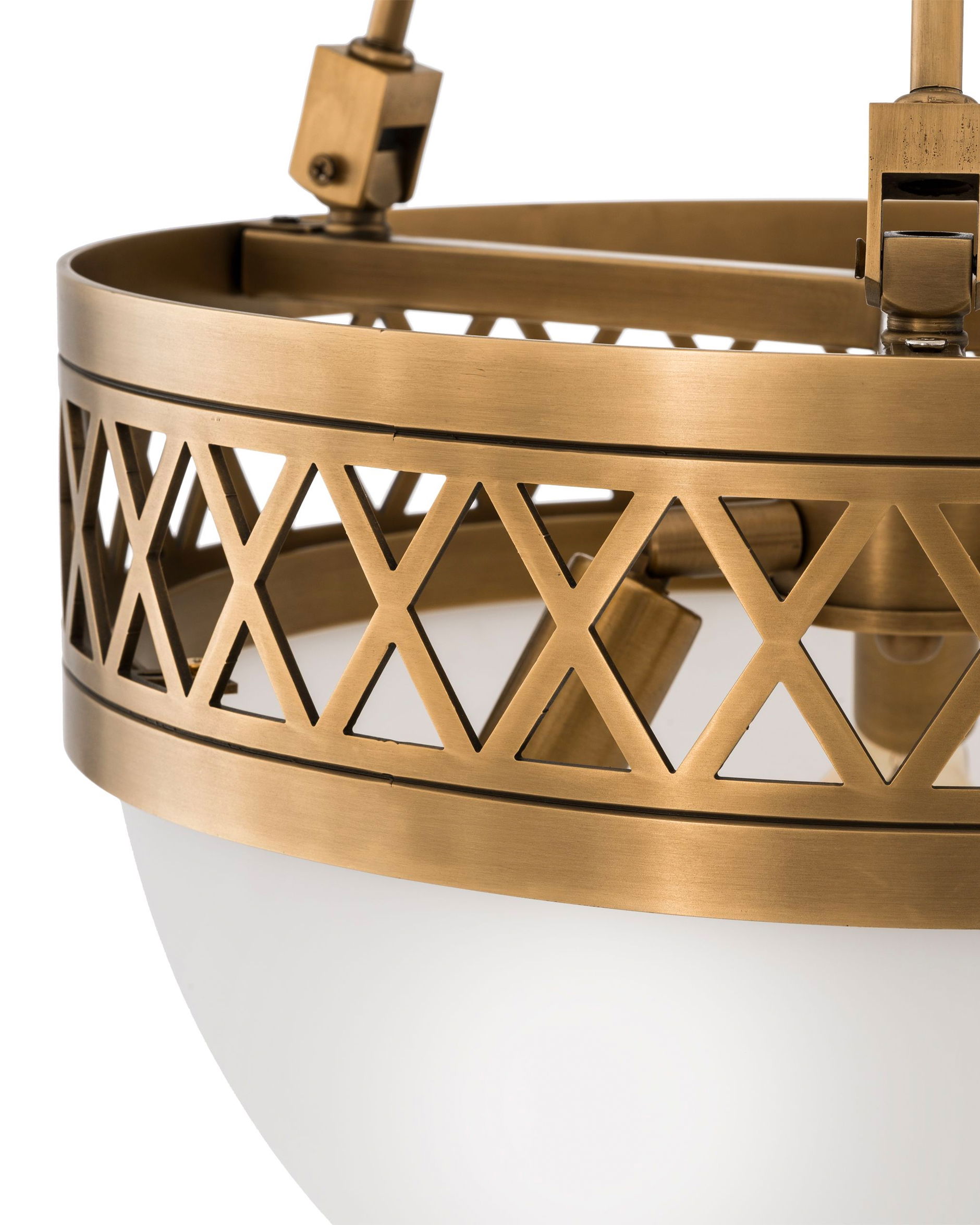 Bistroquette taklampa mässing