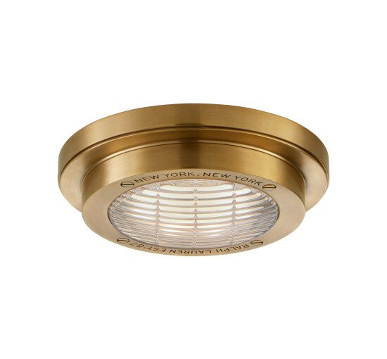 Natural Brass - Grant 6.25" Solitaire plafond brons