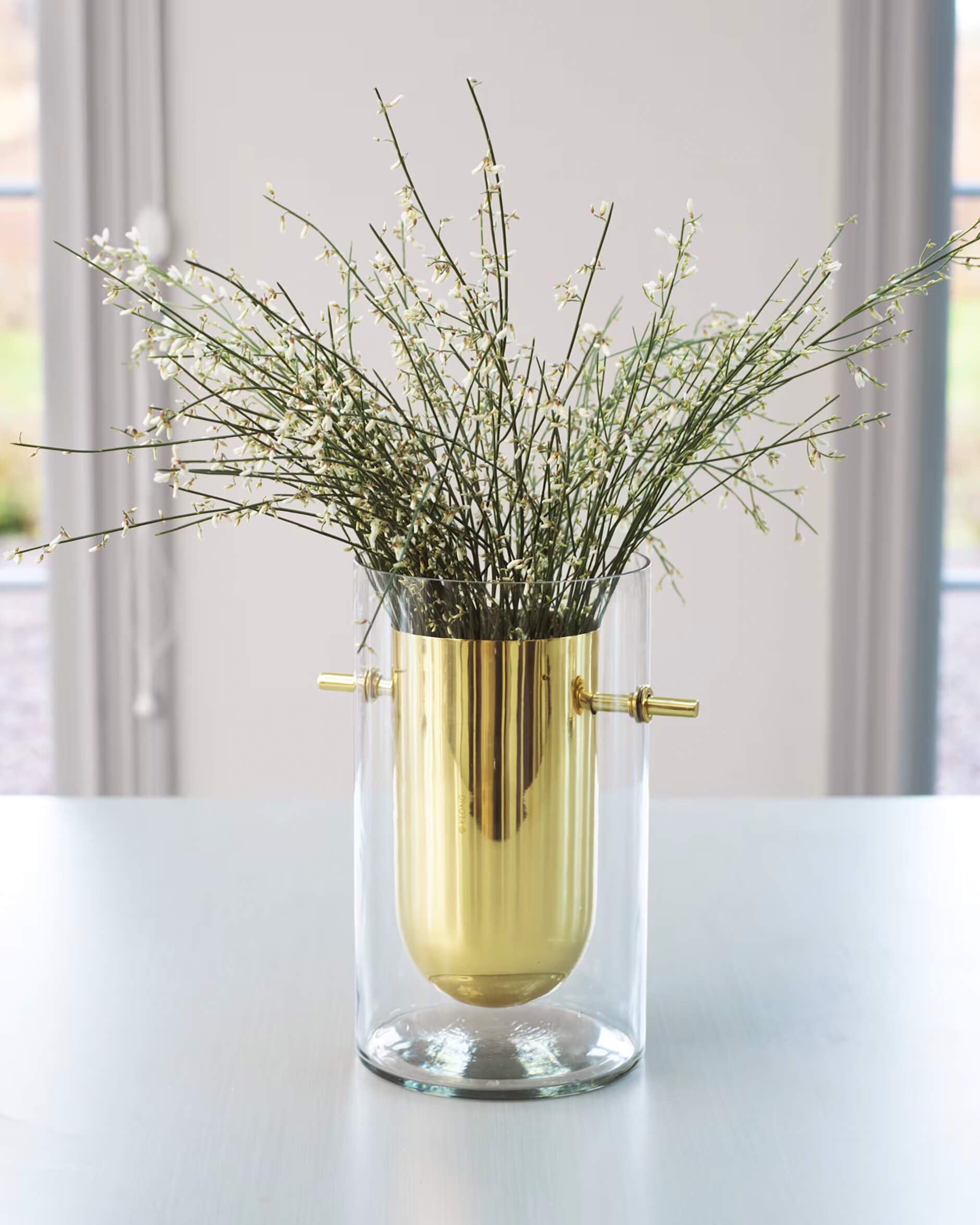 Alba vas mässing cylinder