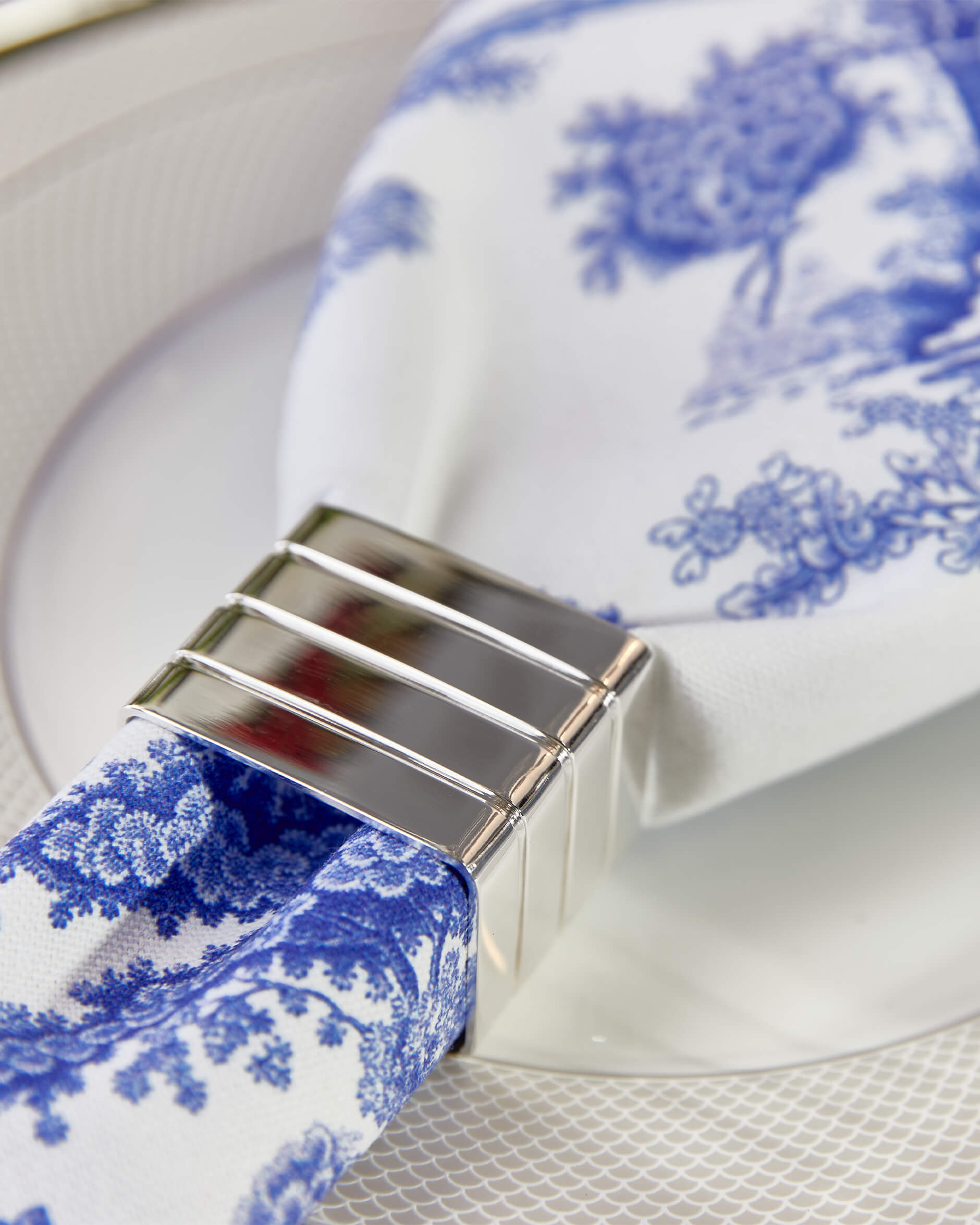 Blue Italian servetter 4-pack