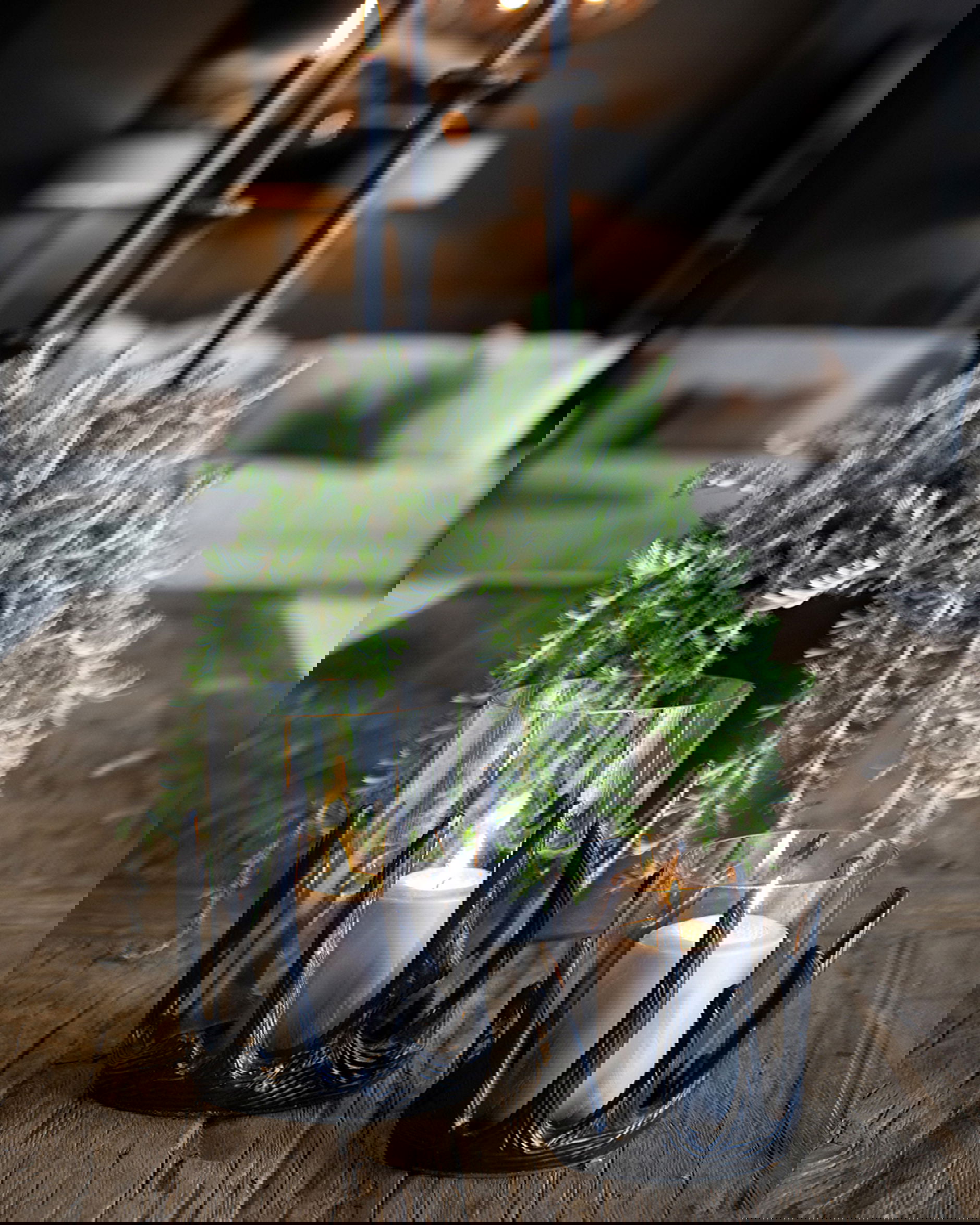 Antler ljuslykta svart OUTLET