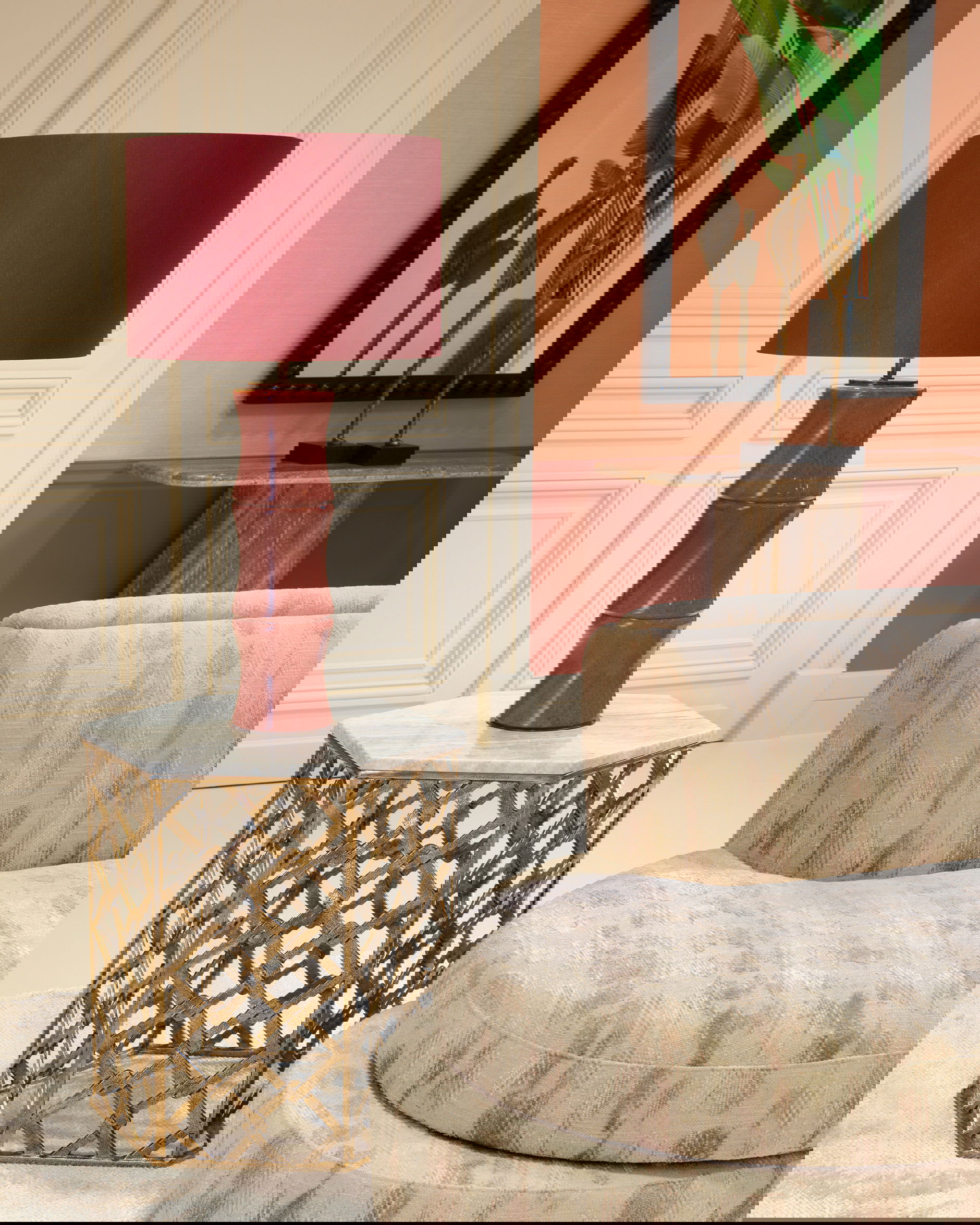 Bonny tafellamp koraalrood