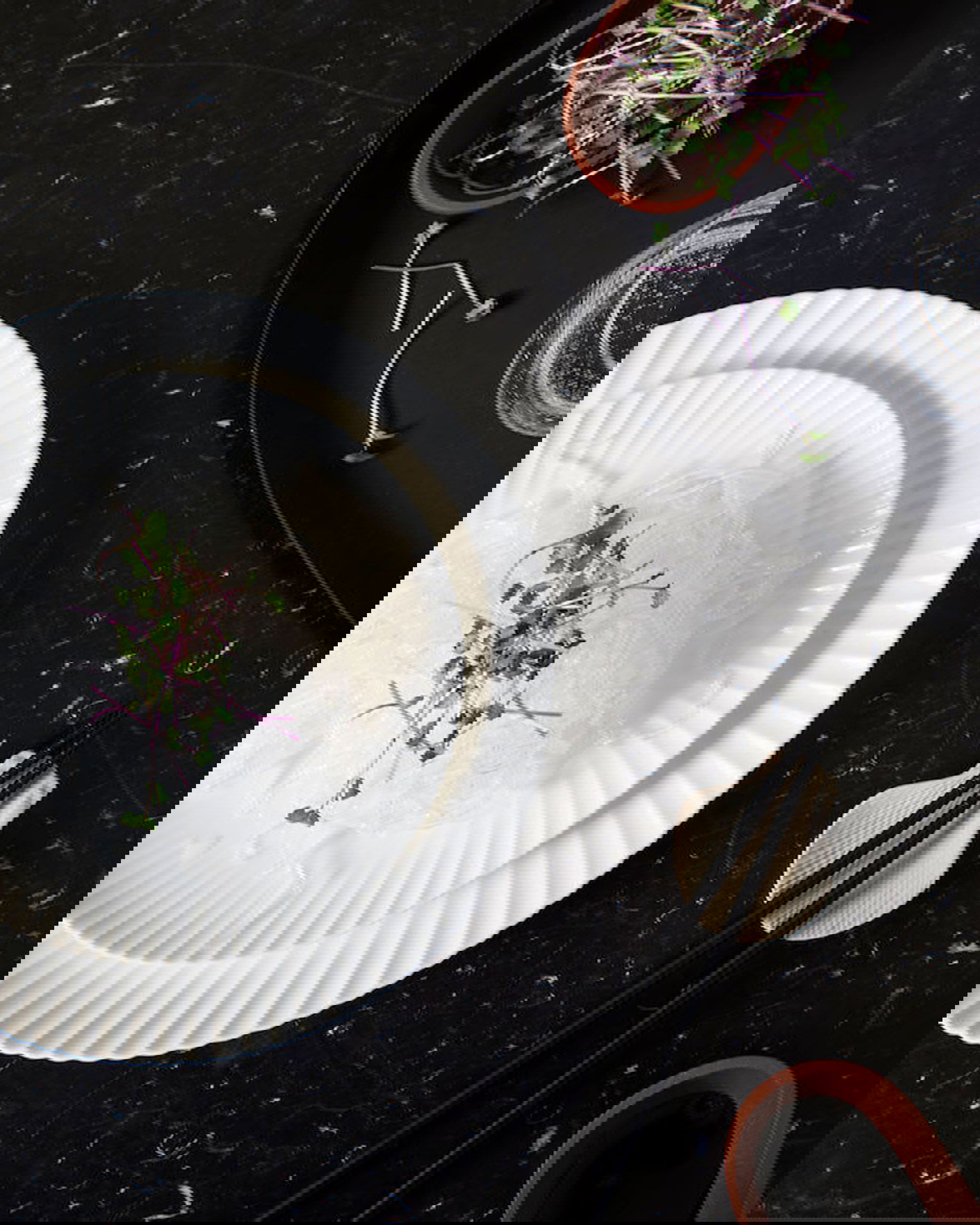 Frances side plate white