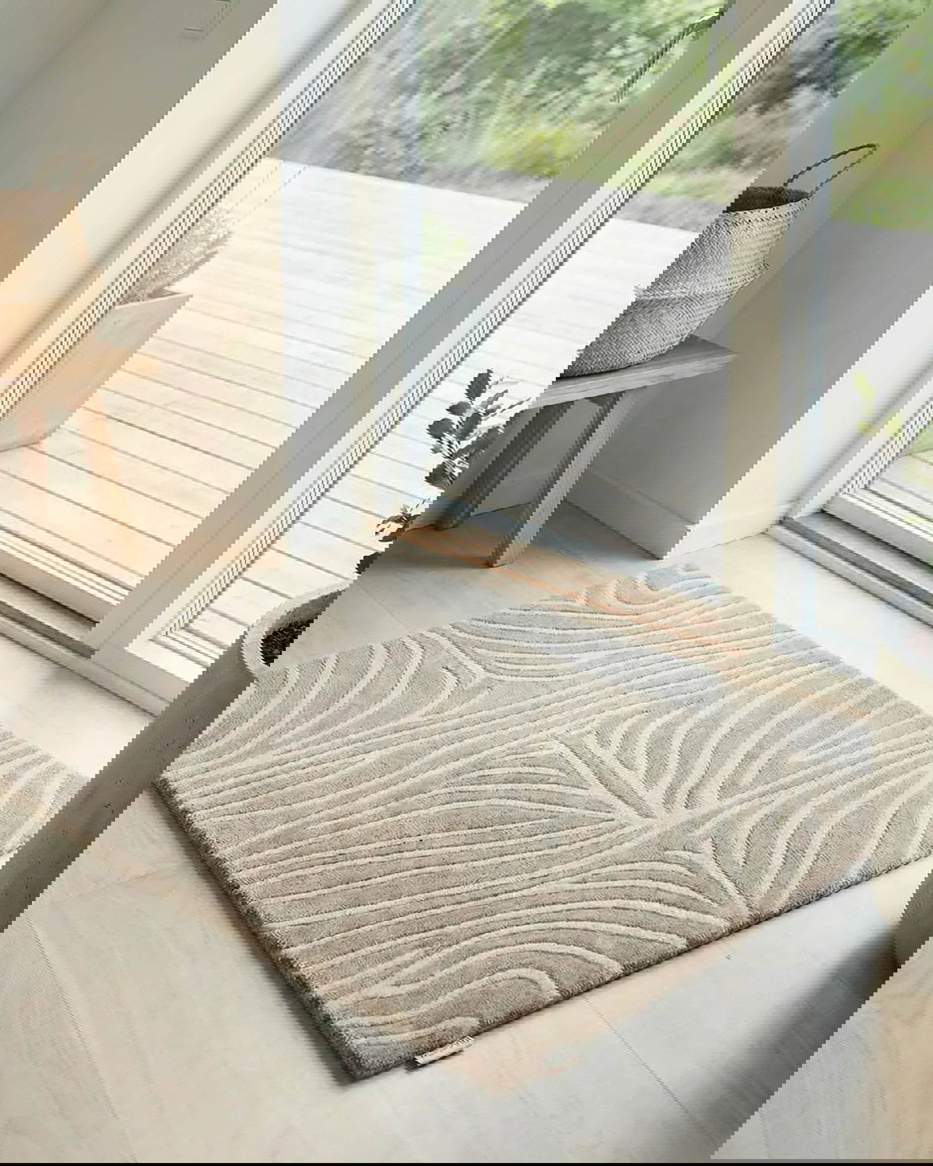 Zebra Doormat, Beige