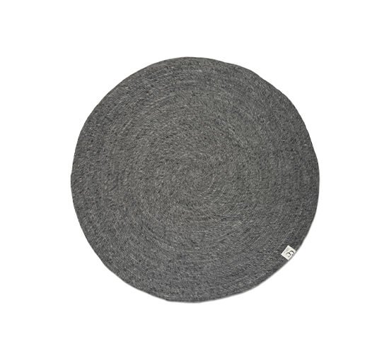 null - Merino-matto pyöreä tummanvihreä