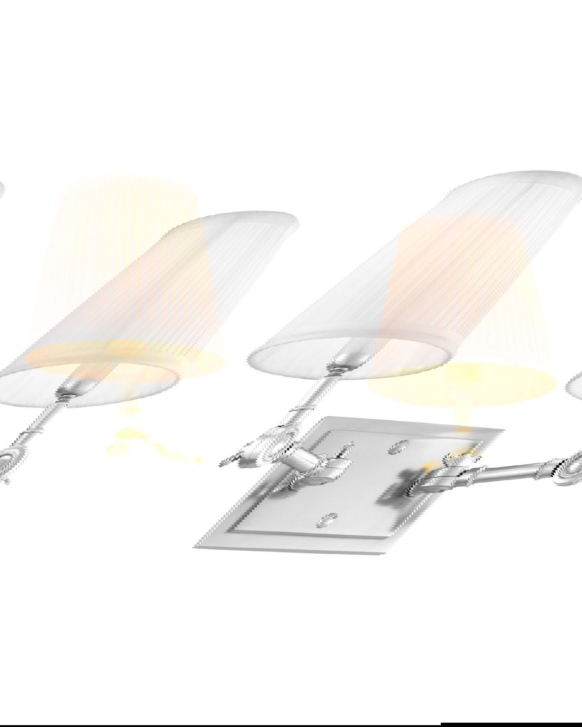 Wentworth Wall Lamp, double, nickel