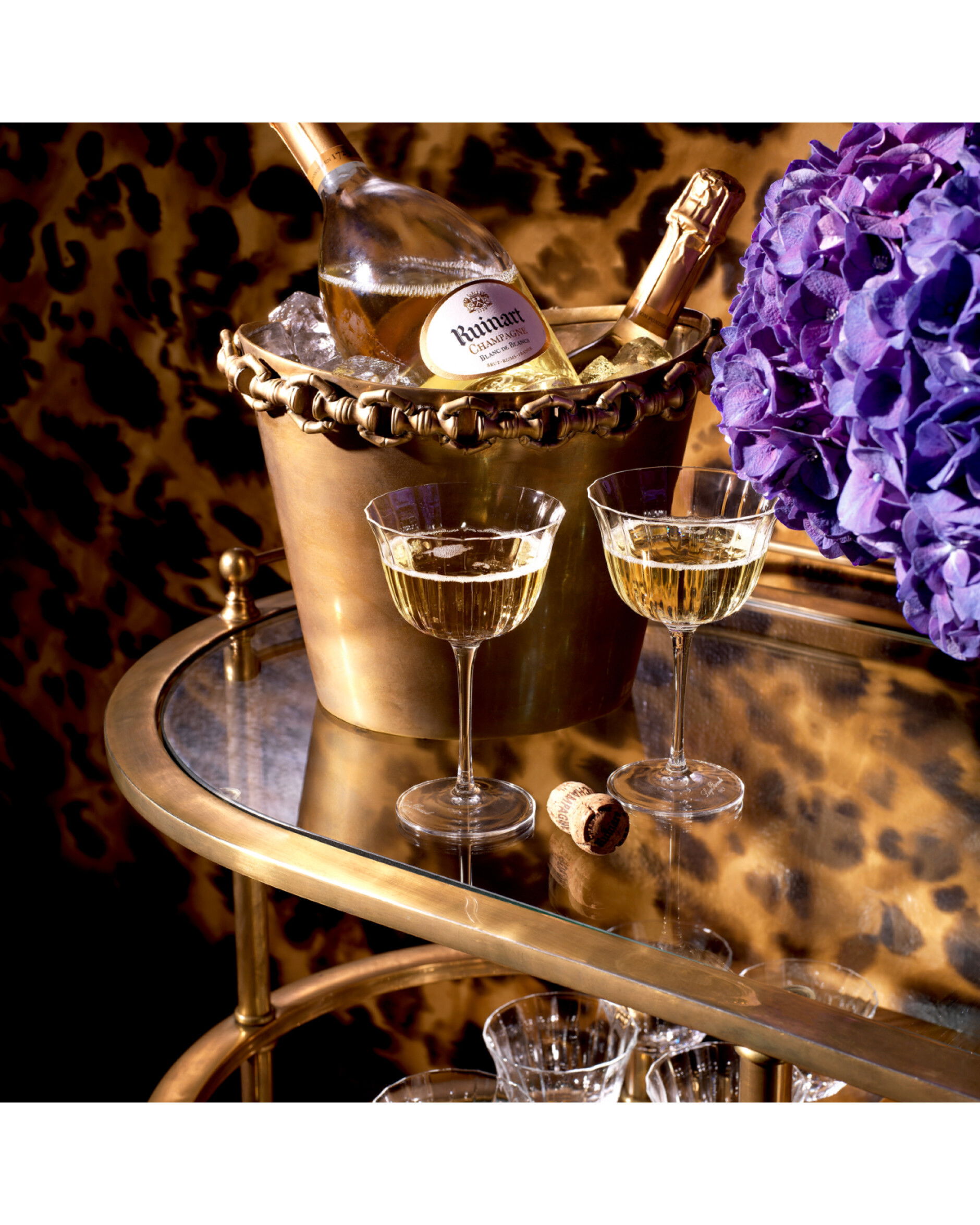 Clementine vinkylare vintage mässing