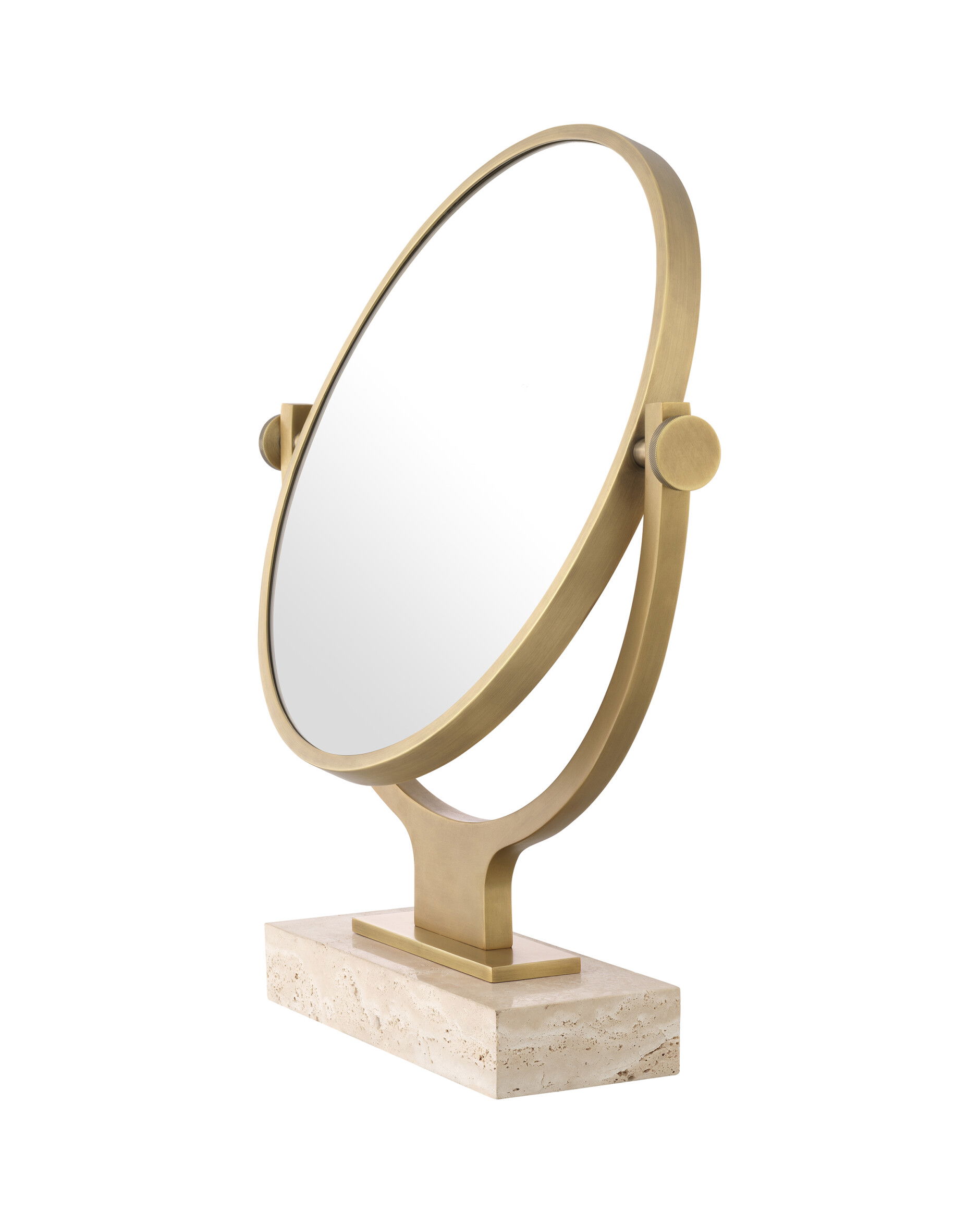 Briançon spegel antik mässing