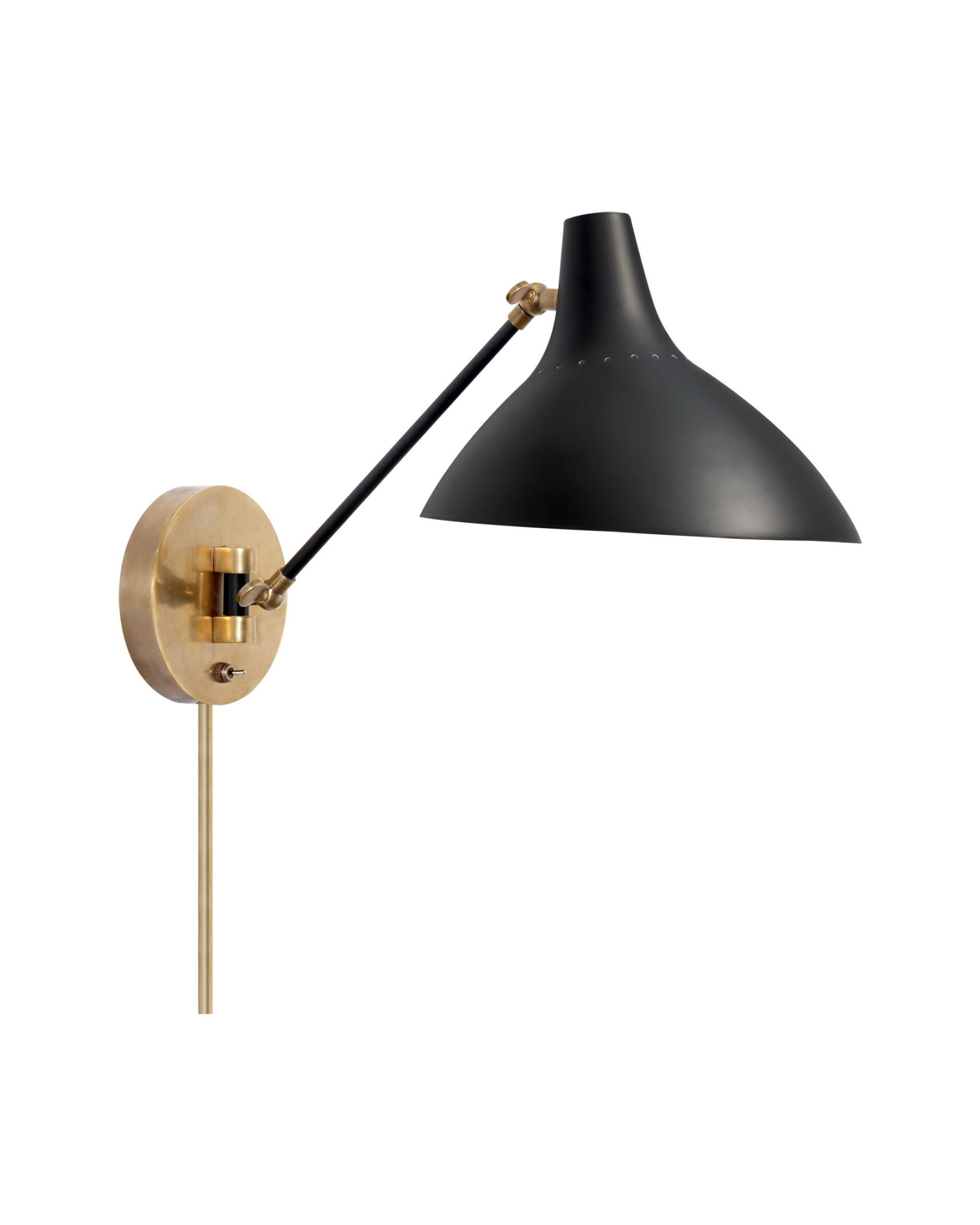 Charlton vägglampa svart