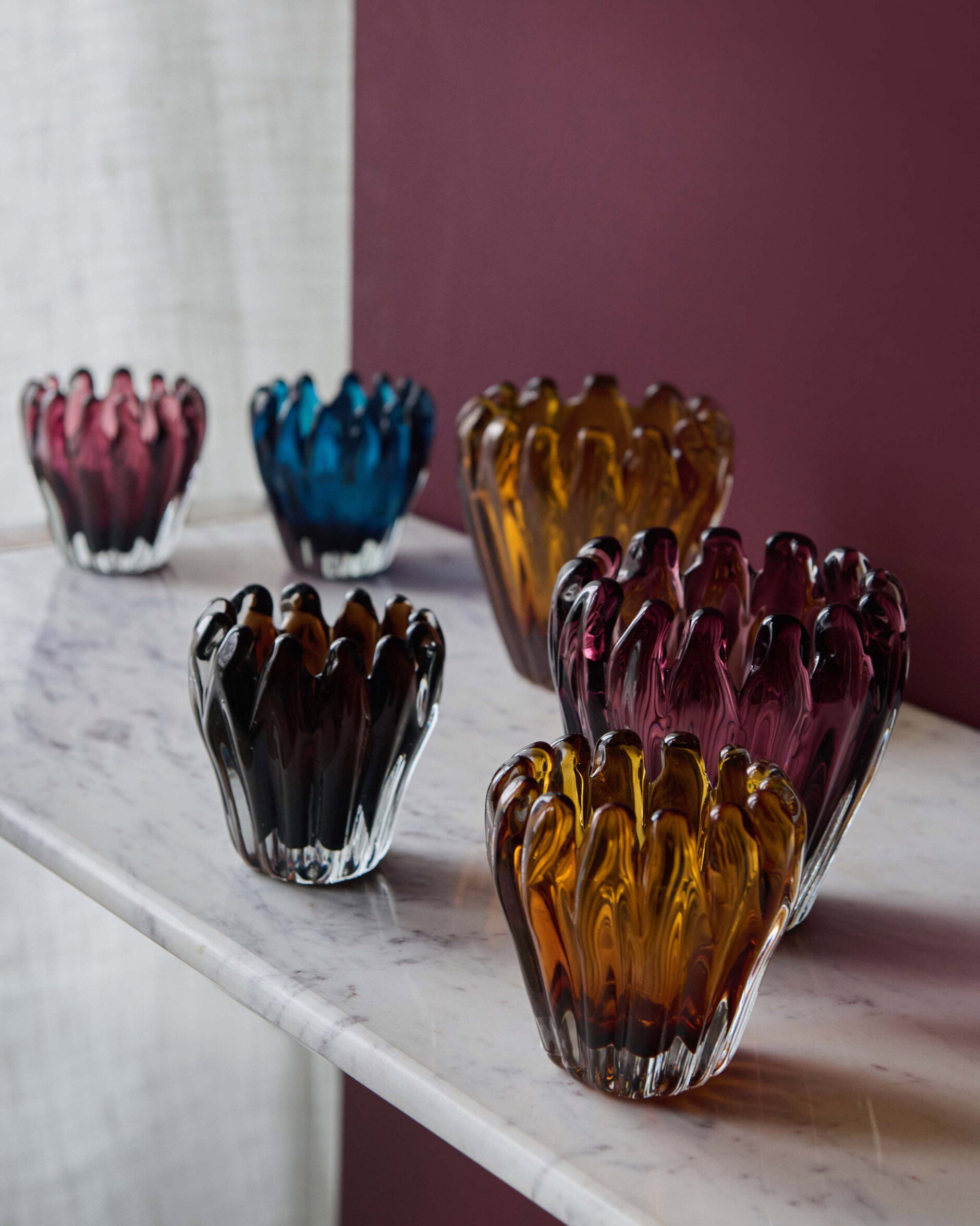 Julien lyslygte i ravfarvet glas