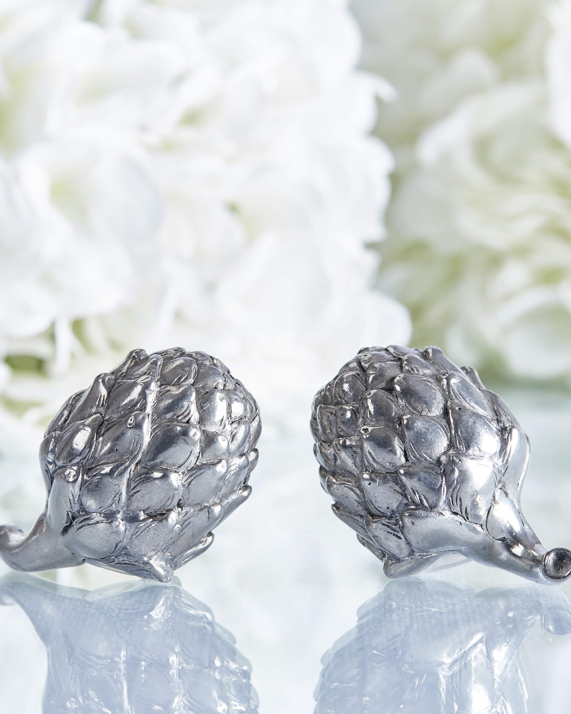 Salt- og pepperbøsser Artisjokk Tinn