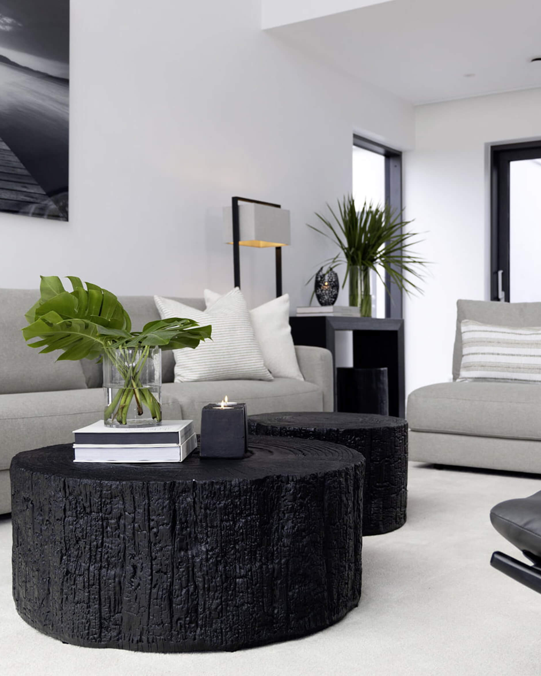 Timber soffbord metal black