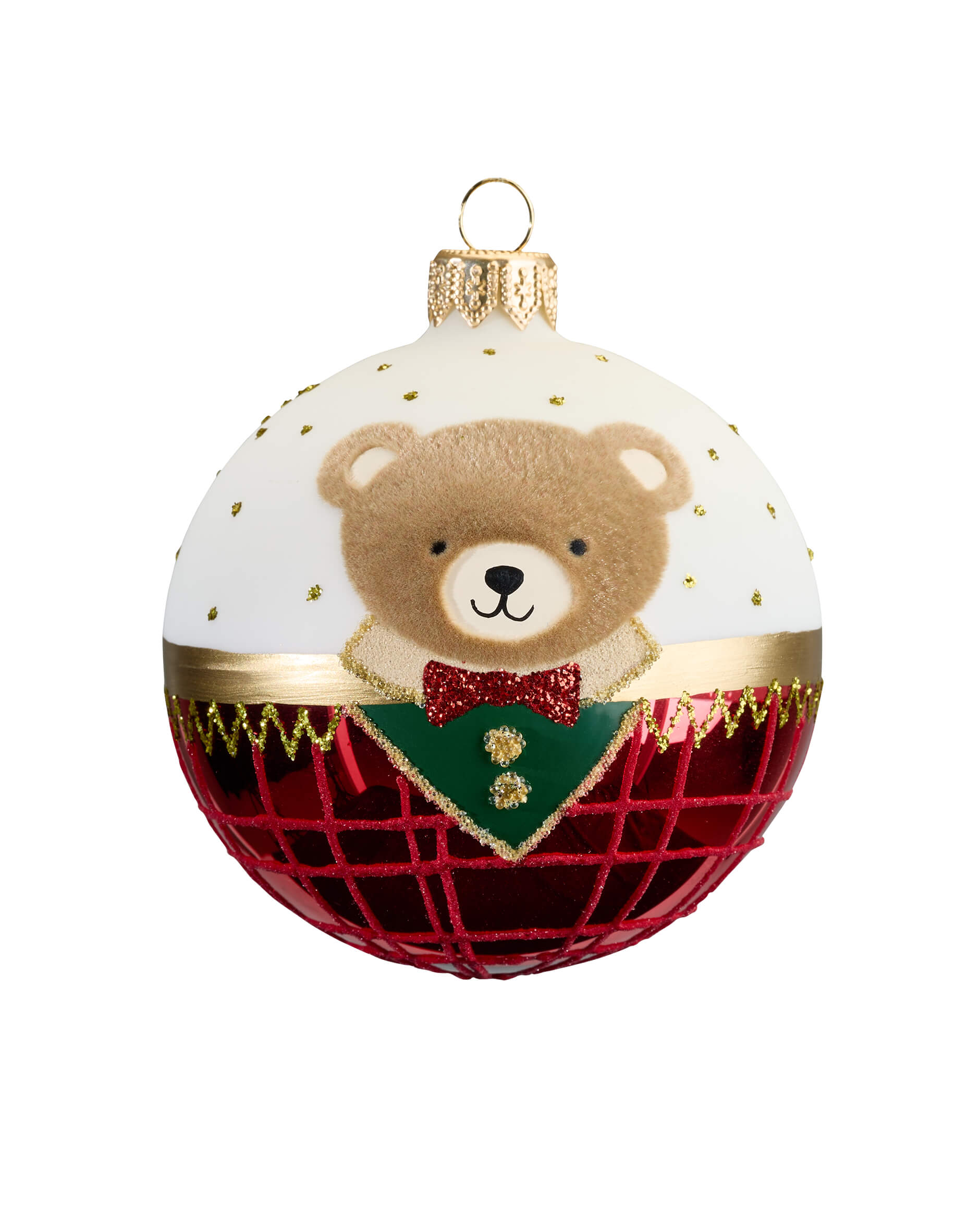 Graham bamse julekule rød