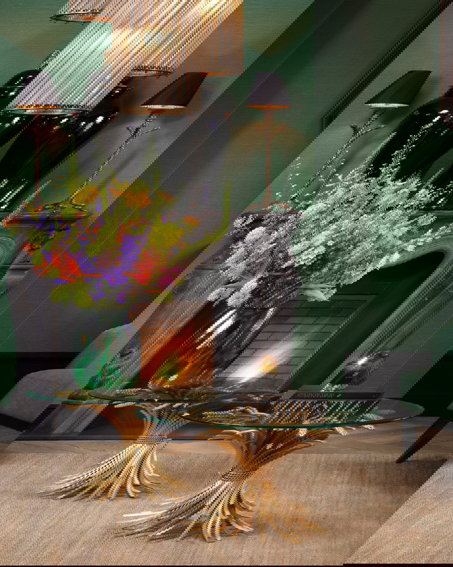 Bonheur soffbord guld