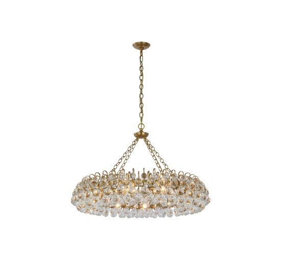 null - Bellvale Ring Chandelier Antique Brass Large