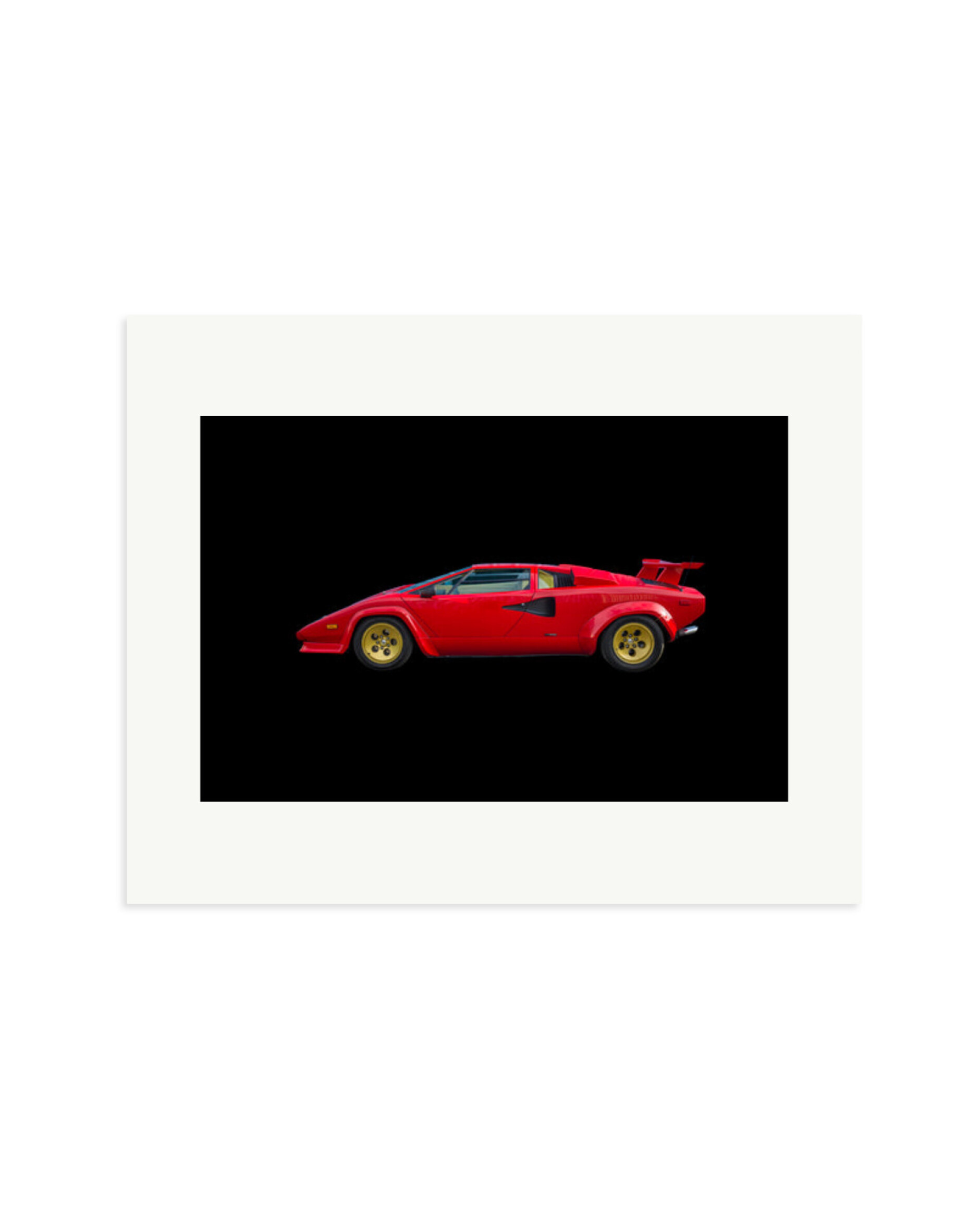 1988 Lamborghini Countach Print Only / Medium