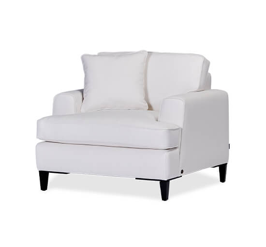 null - San Francisco Armchair Off-White 1-seater