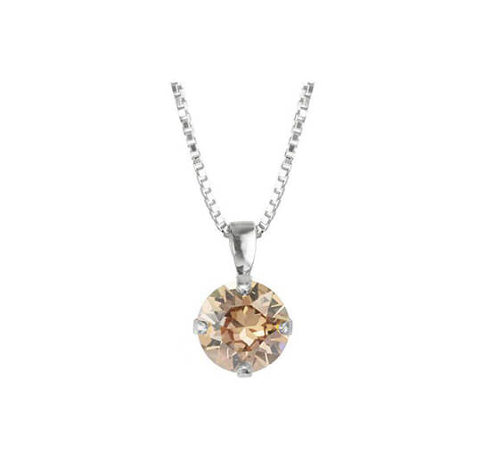 Golden Shadow - Classic Petite halsband crystal rhodium
