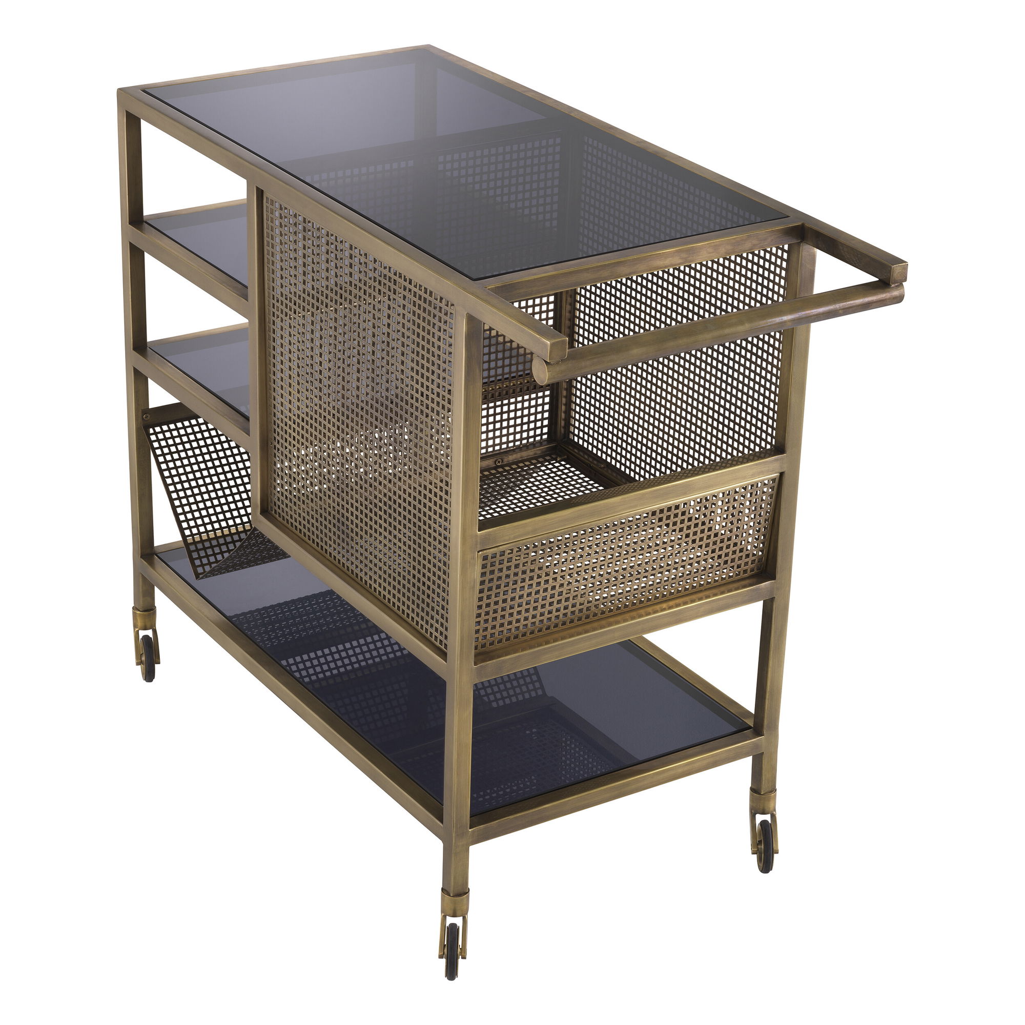 Sterling drinkvagn vintage mässing