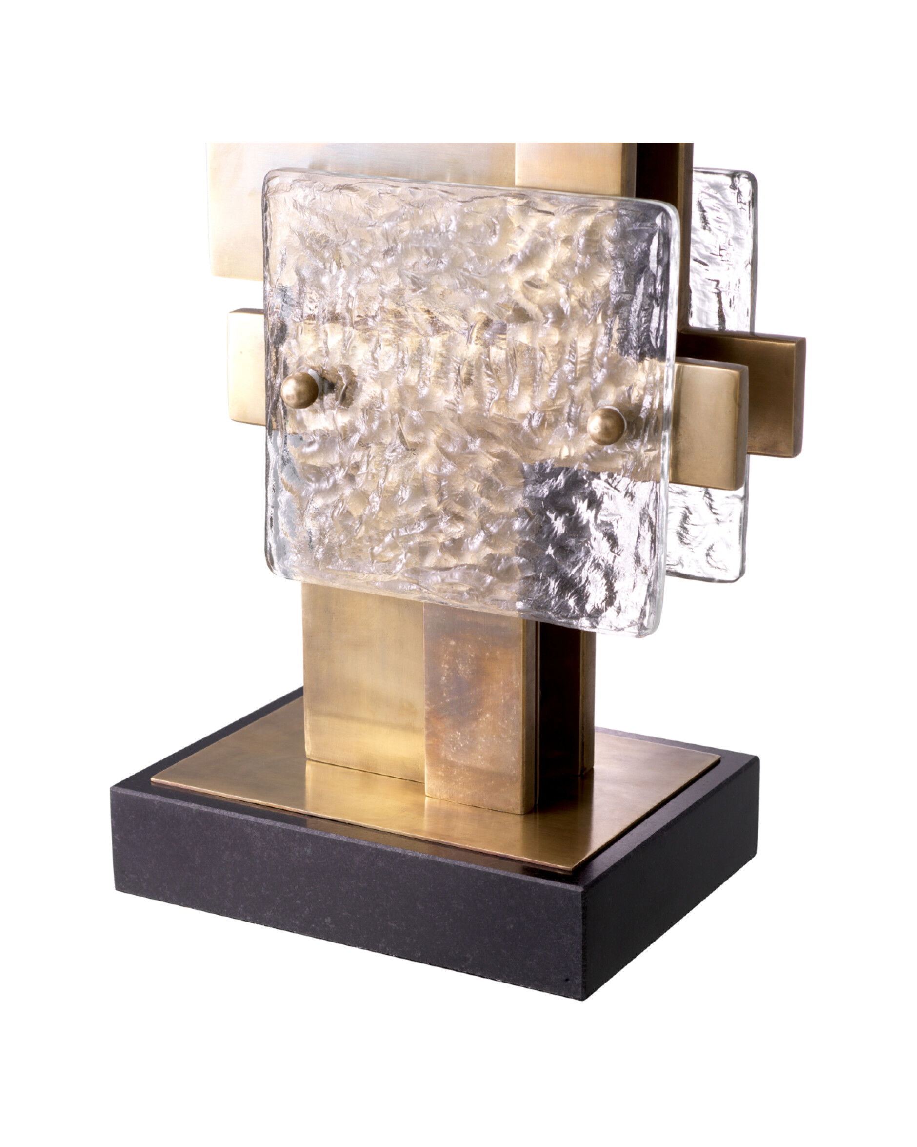 Langham bordslampa antik mässing