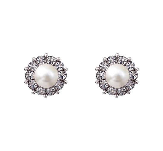 null - Miss Sofia Pearl Earrings Ivory