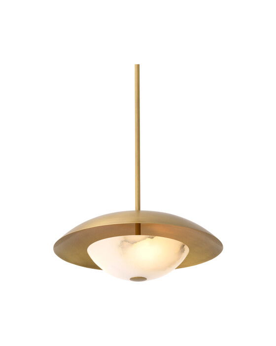 Marcona taklampa antik mässing