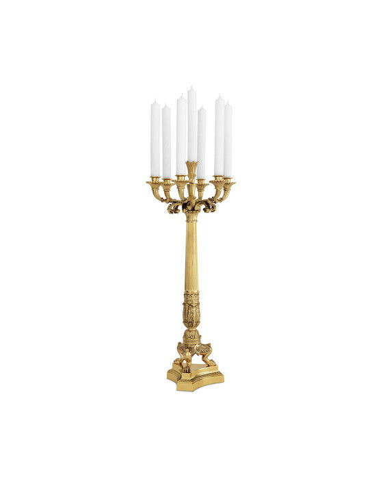 Jefferson Candle Holder Brass