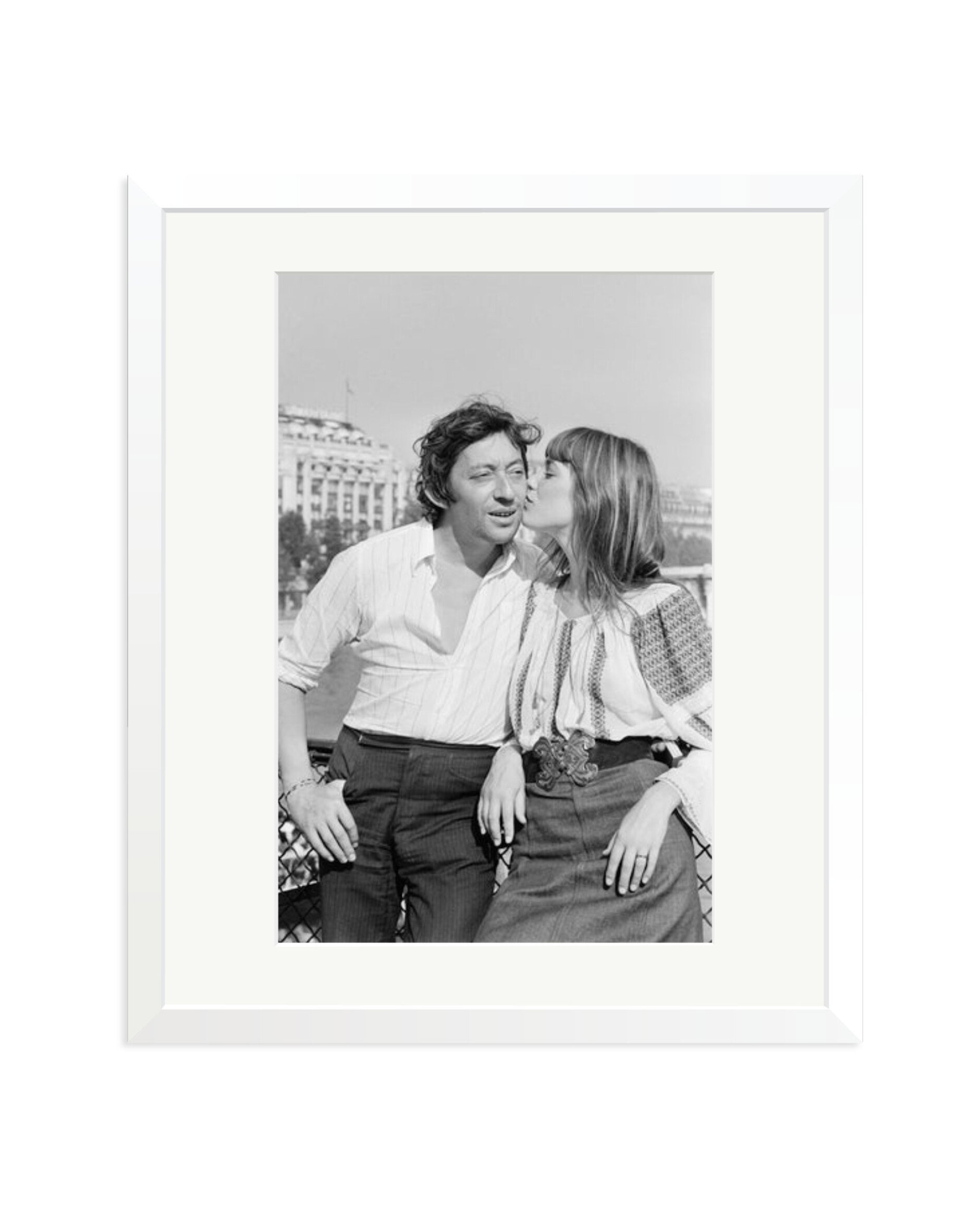 Gainsbourg and Birkin in Paris White / Large