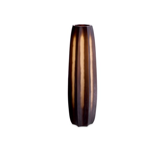 L - Tiara vase mørkebrun