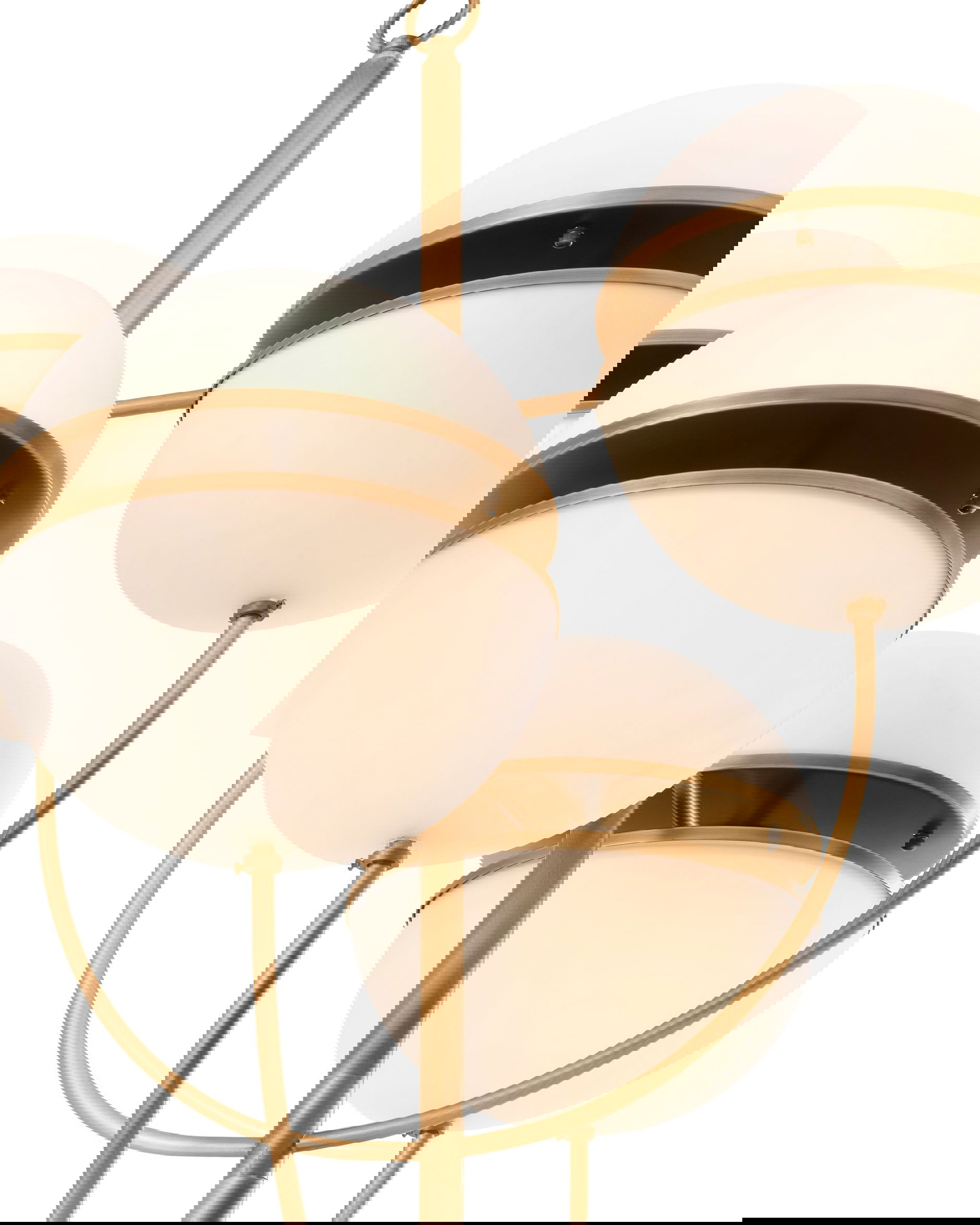 Spiridon 4 taklampa mässing