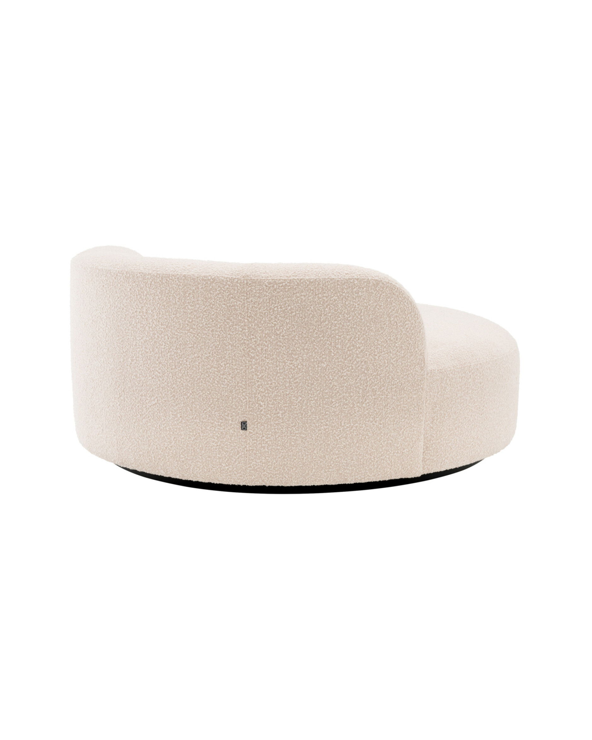 Björn bank rond bouclé cream