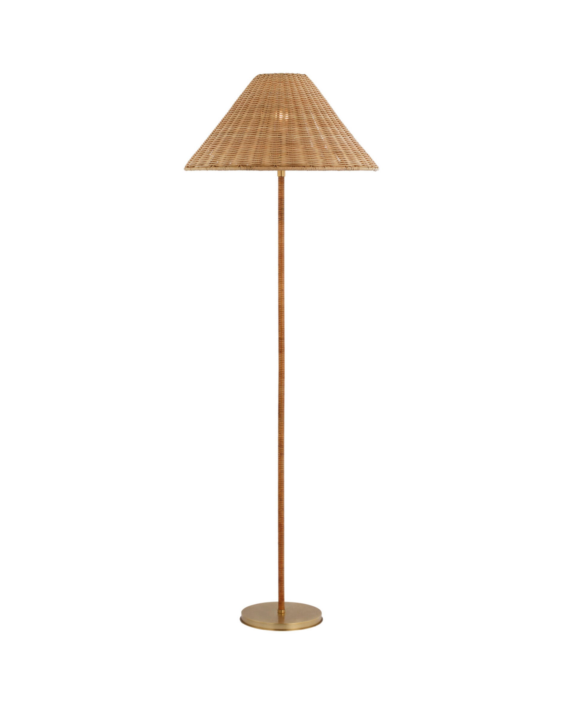 Wimberley Wrapped Floor Lamp Brass