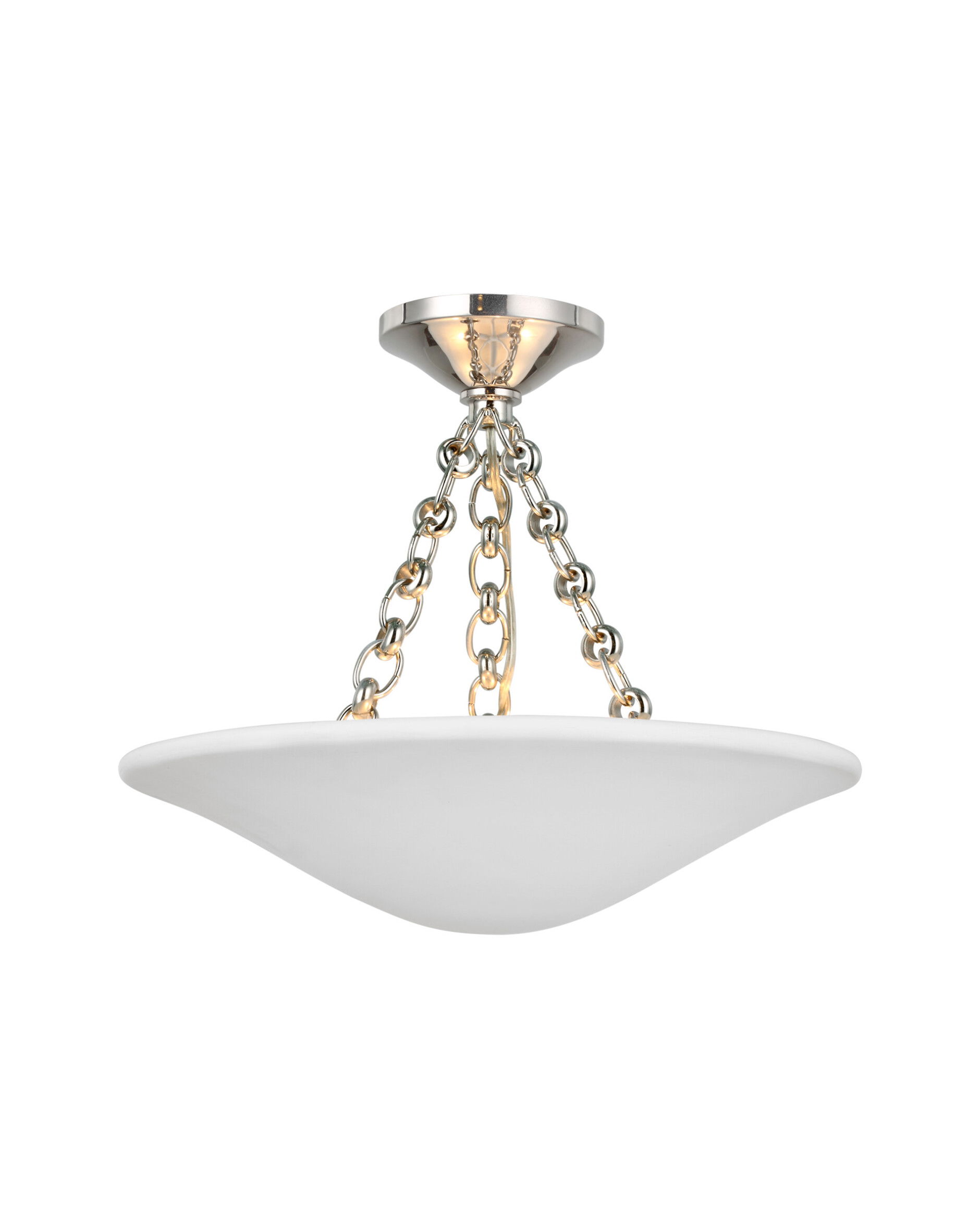 Mollino 16" plafond nickel