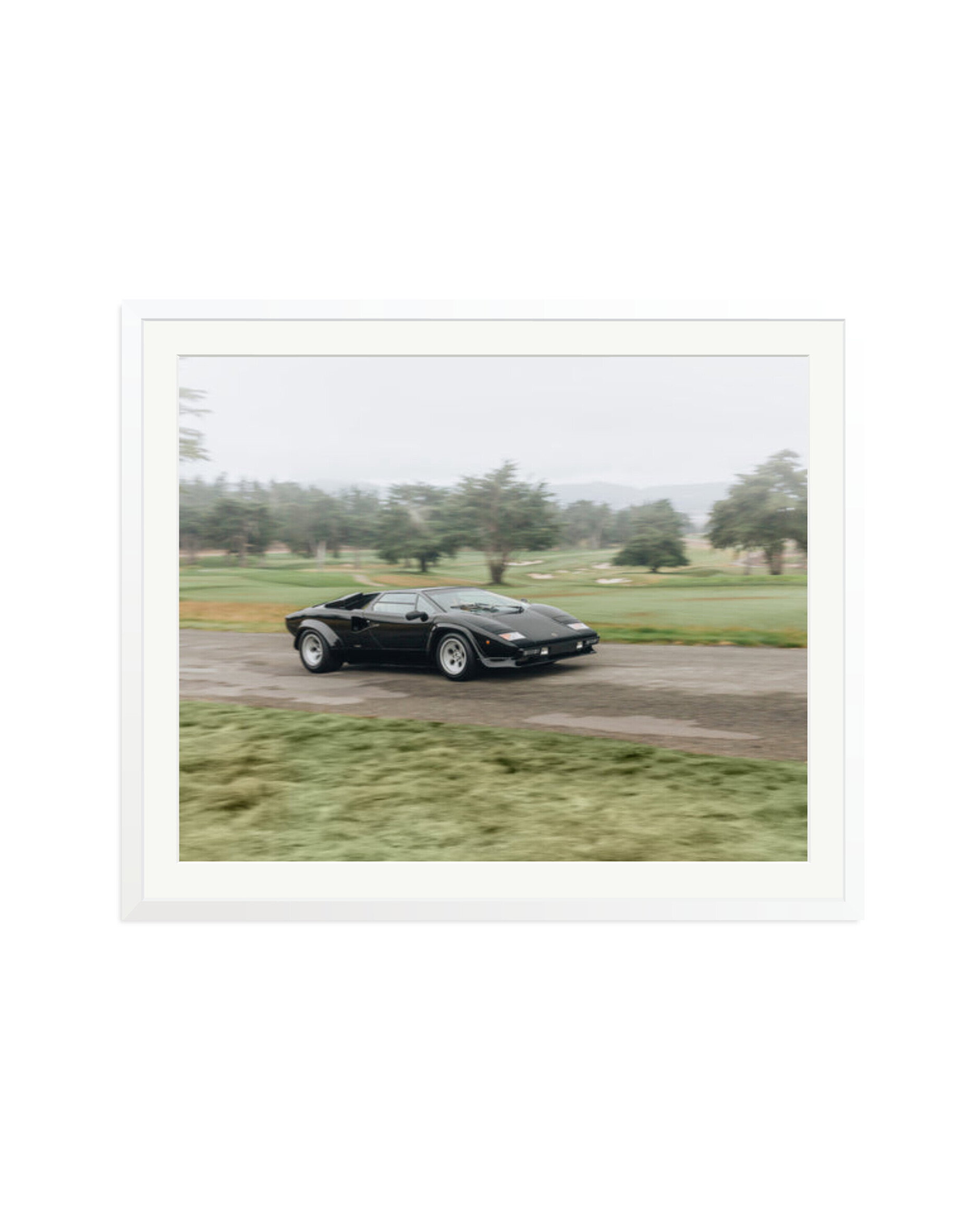 Black Lamborghini Countach White / XXL