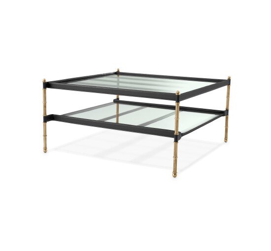 null - Princess coffee table black leather