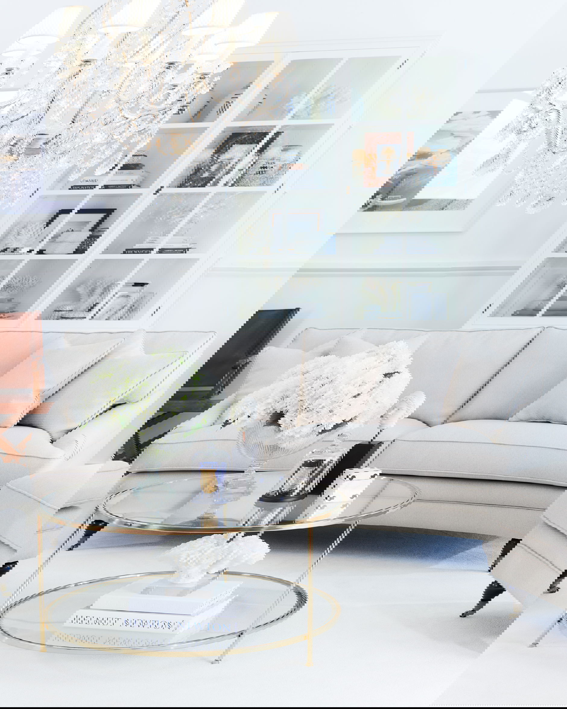 Sphere Table - Kultapinnoitettu kirkasta lasia OUTLET