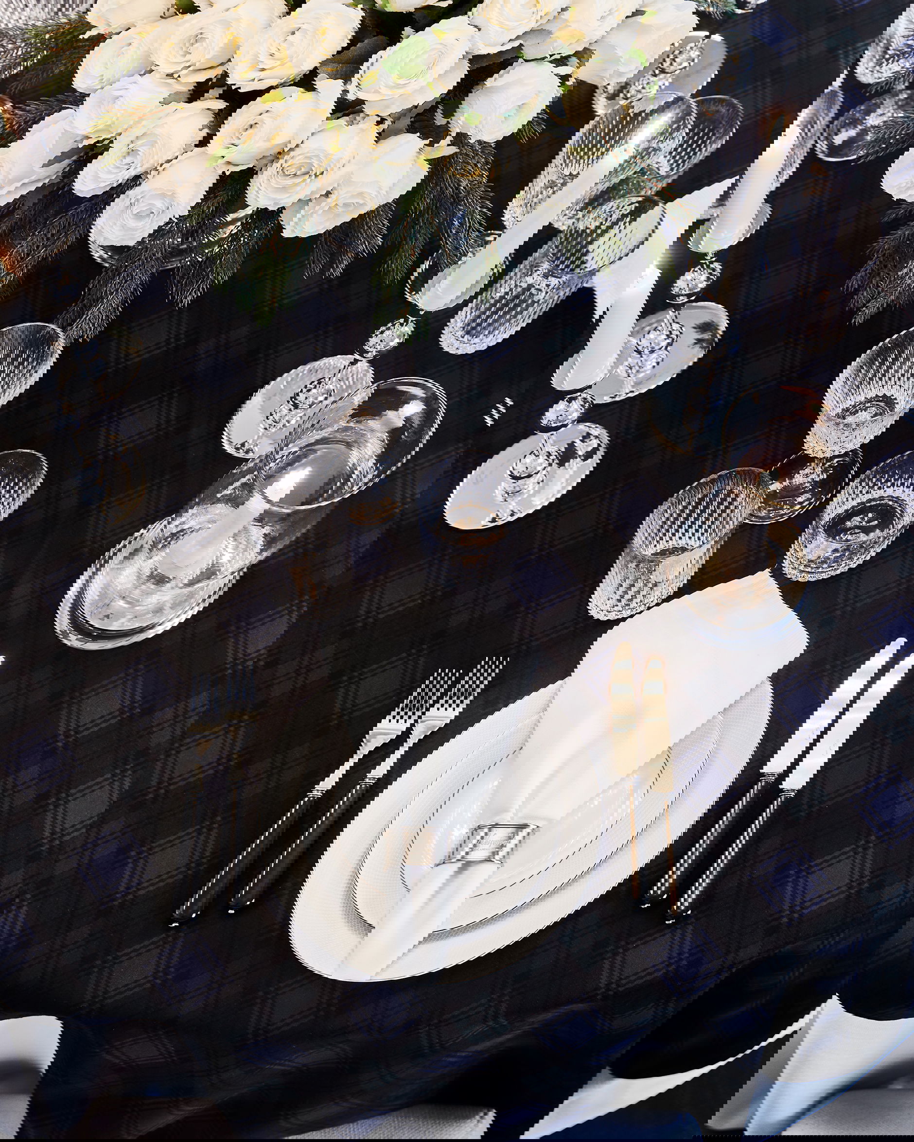 Gstaad bordsduk rutig