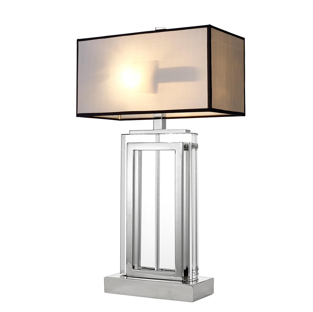 Arlington Table lamp crystal/nickel