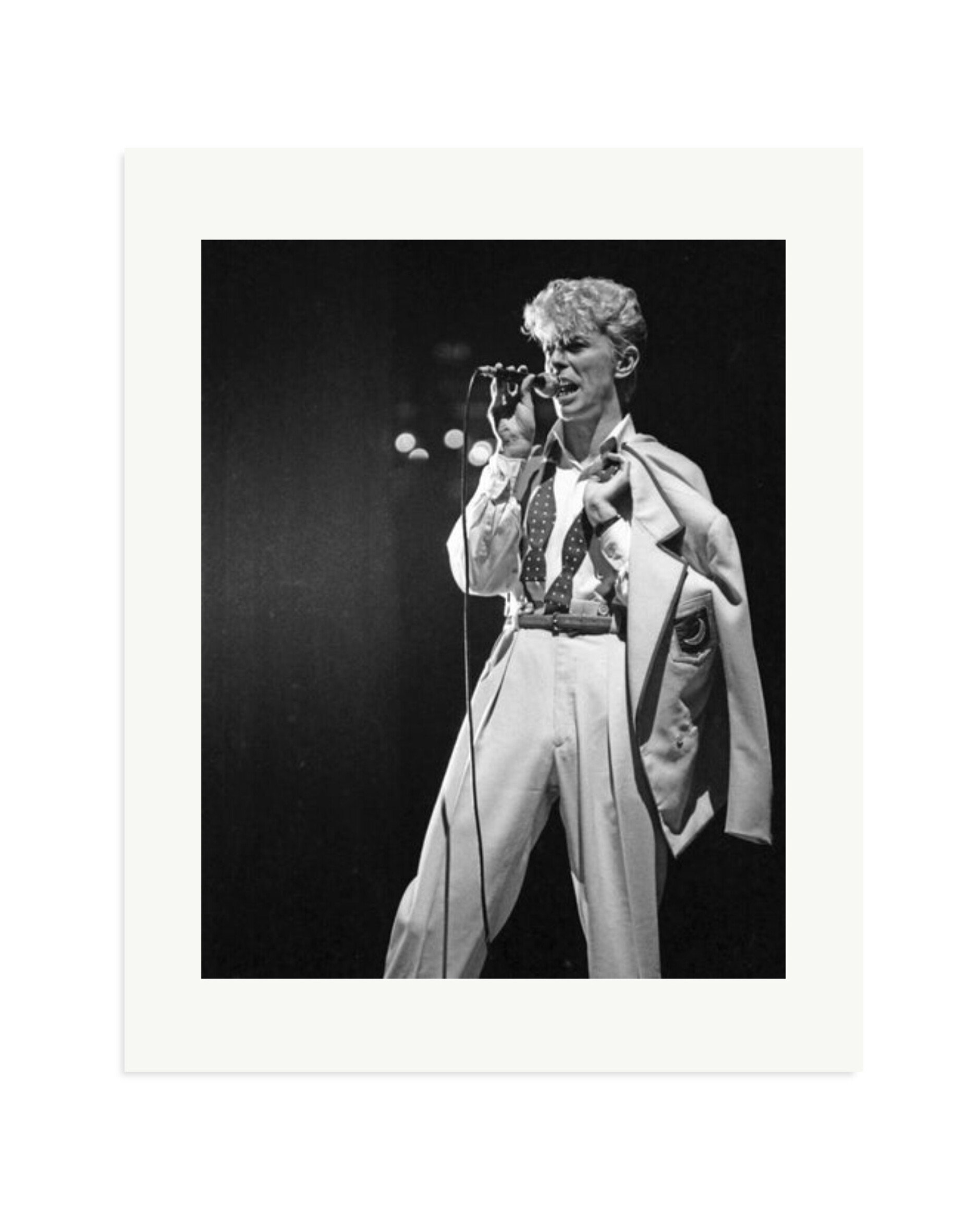 Bowie Serious Moonlight Tour Print Only / XL