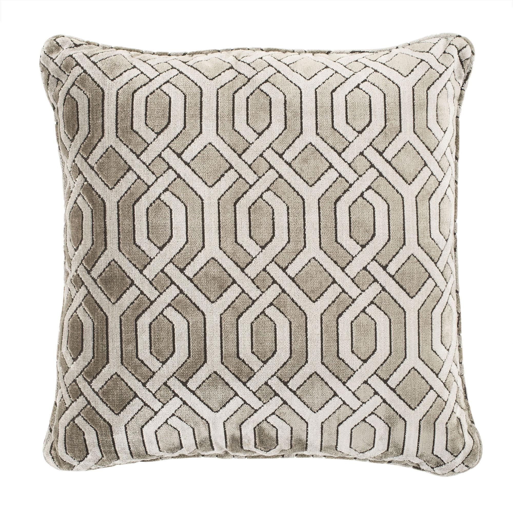 Trellis Cushion Grey